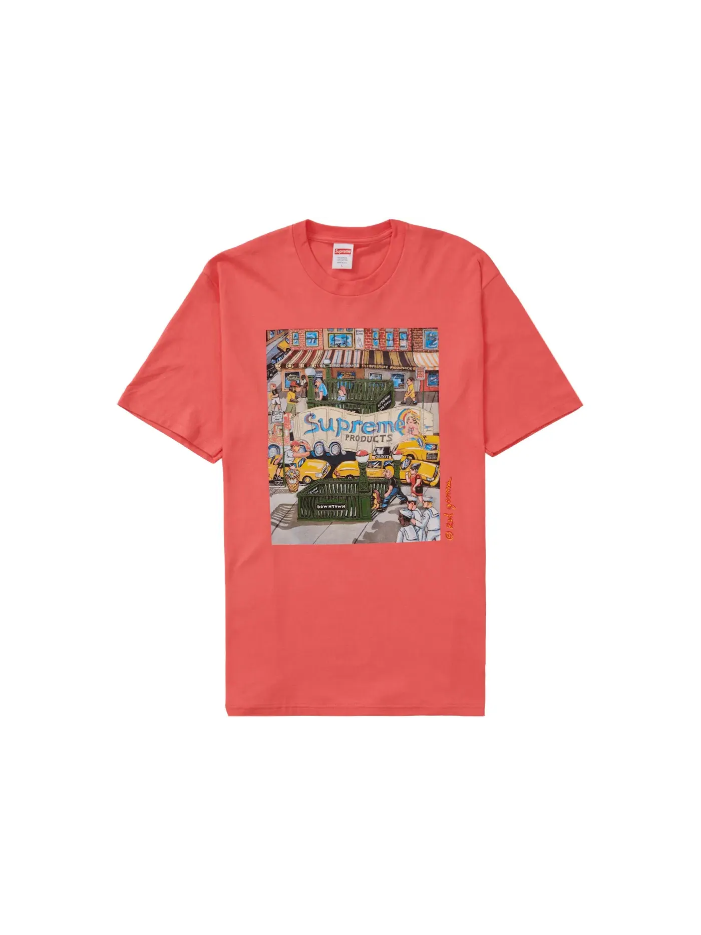 Мужская футболка Supreme Tee — изображение 1 из 2, оранжевый