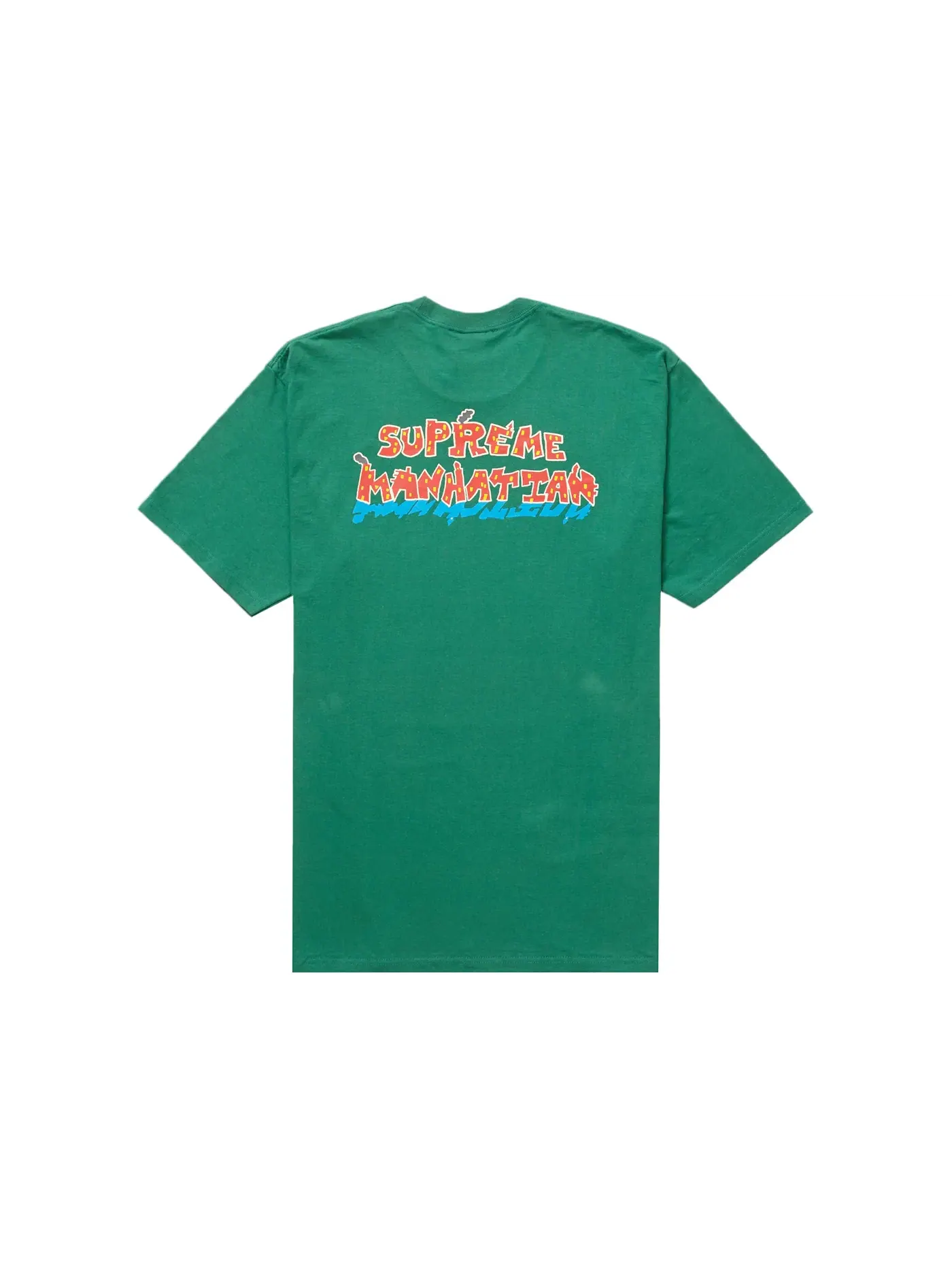 Мужская футболка с принтом Supreme Tee — изображение 2 из 2, зеленый