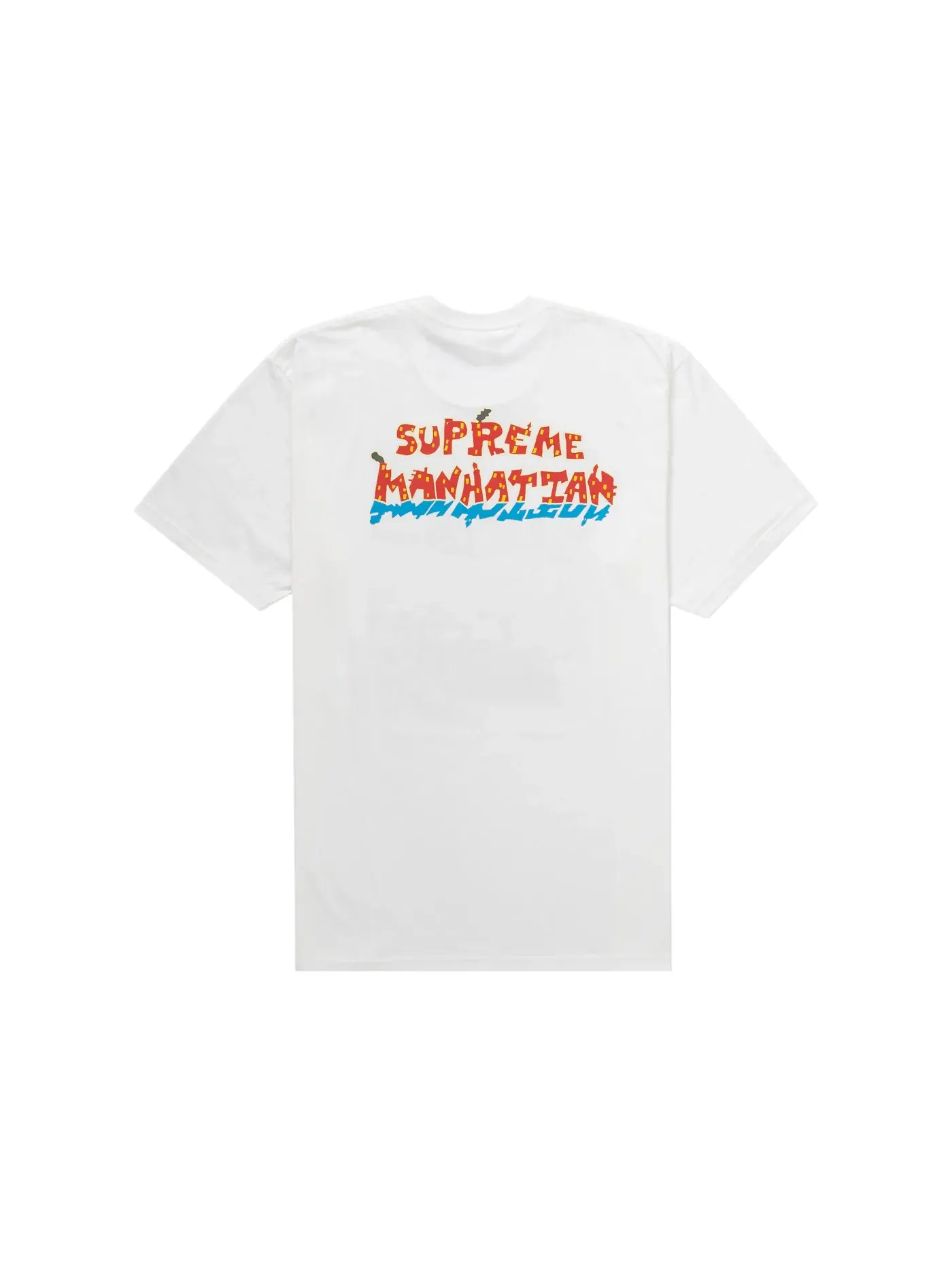Мужская футболка с принтом Supreme Manhattan Tee — изображение 2 из 2, белый