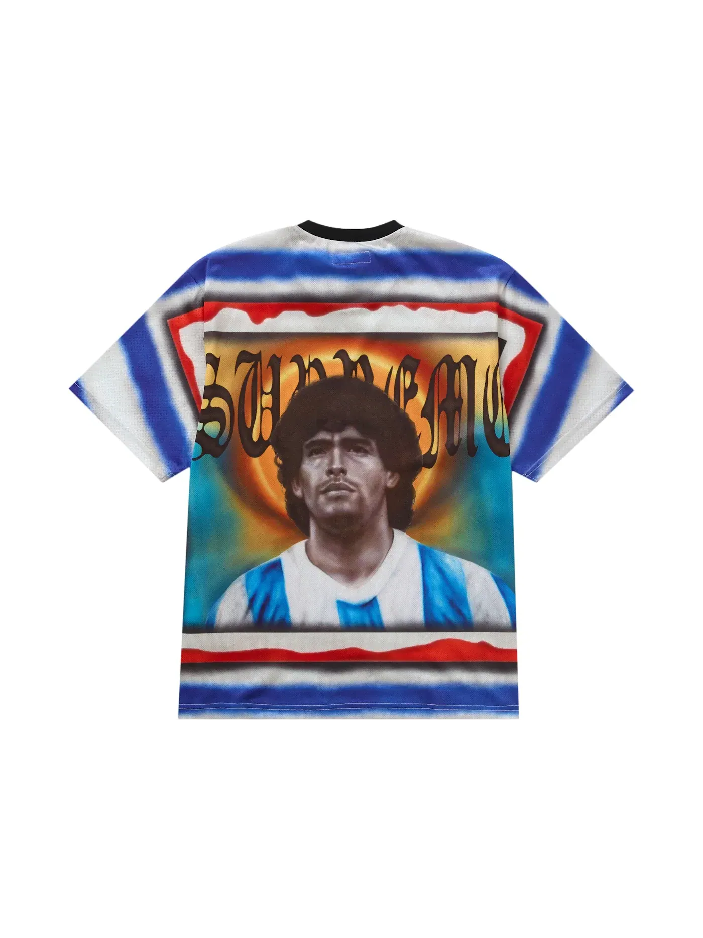 Мужская футбольная футболка с принтом Maradona Soccer Jersey Supreme — изображение 2 из 2, мульти