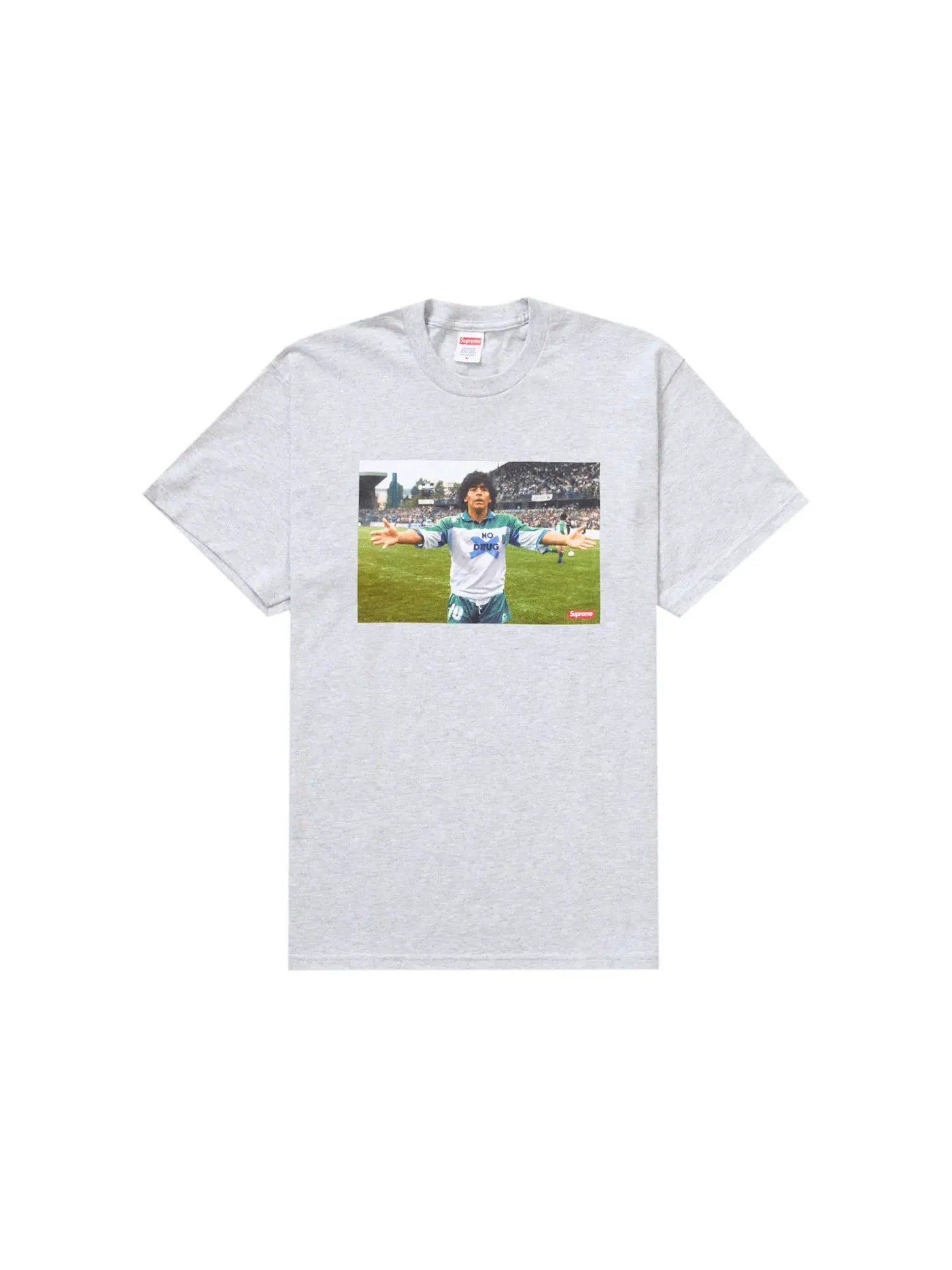Мужская футболка с принтом Tee Supreme — изображение 1 из 1, серый