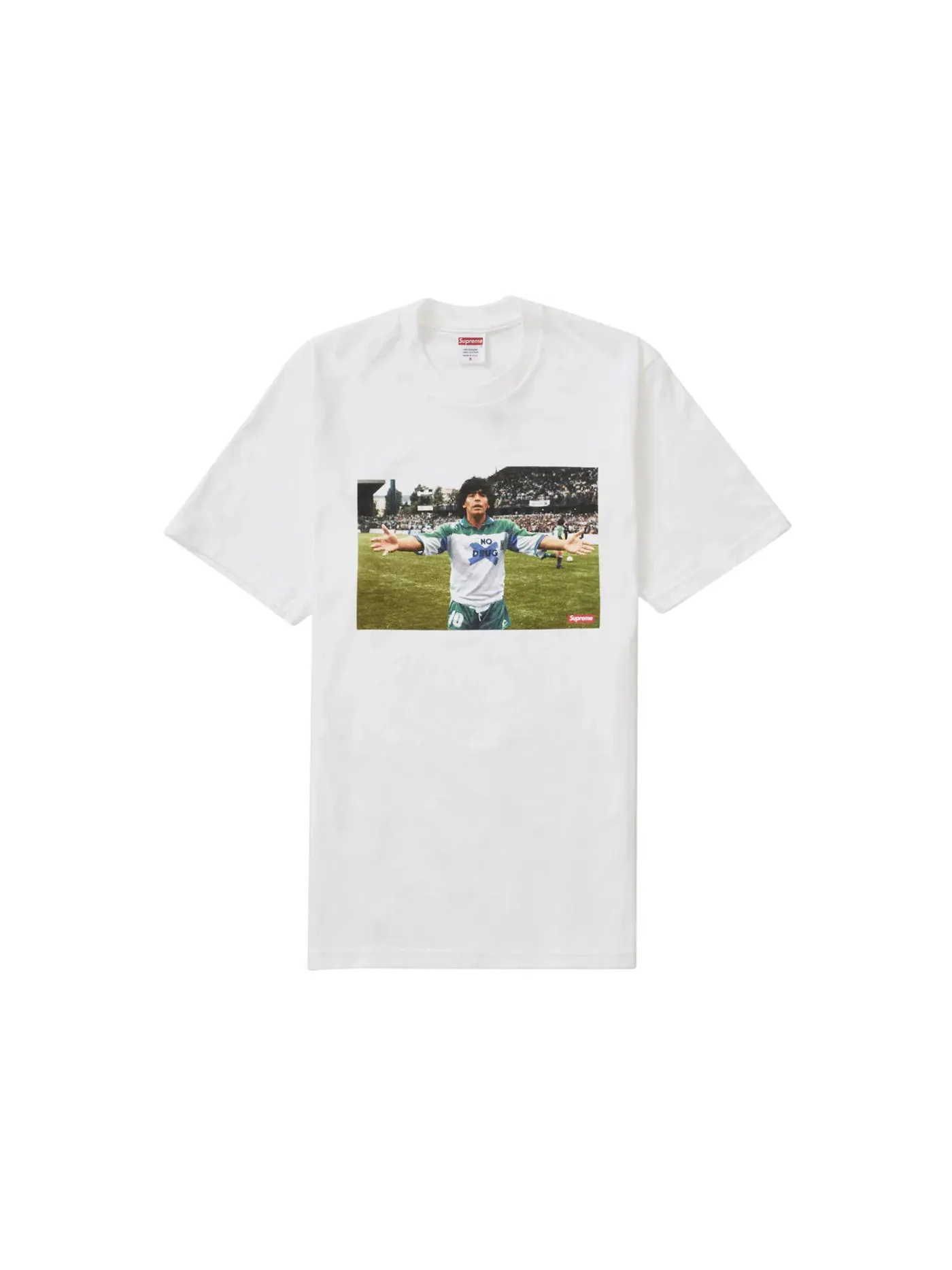 Мужская футболка с принтом Tee Supreme — изображение 1 из 1, белый