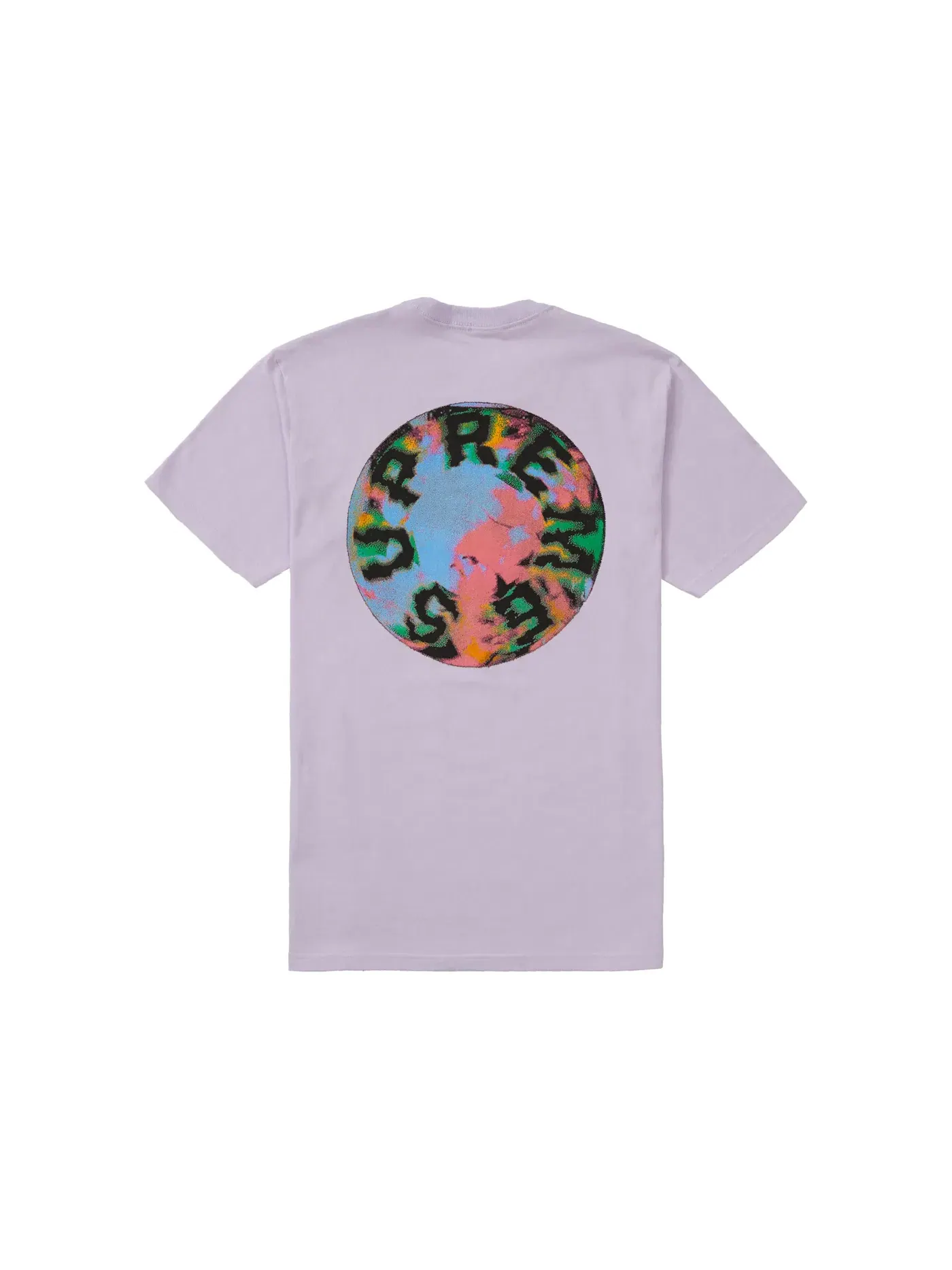 Мужская футболка с принтом Supreme Marble Tee Supreme — изображение 1 из 2, светлый фиолетовый