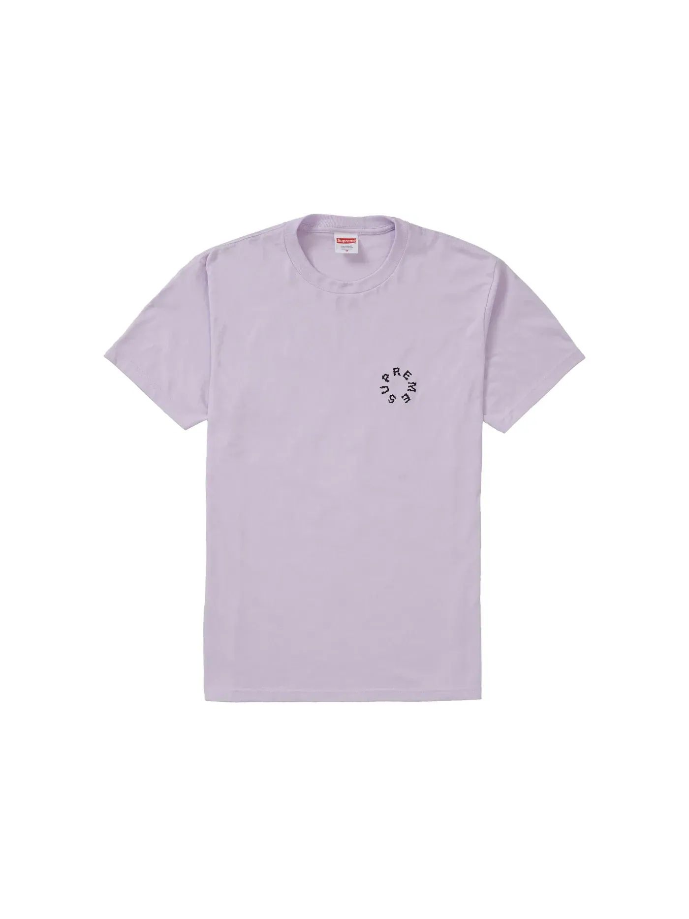 Мужская футболка с принтом Supreme Marble Tee Supreme — изображение 2 из 2, светлый фиолетовый