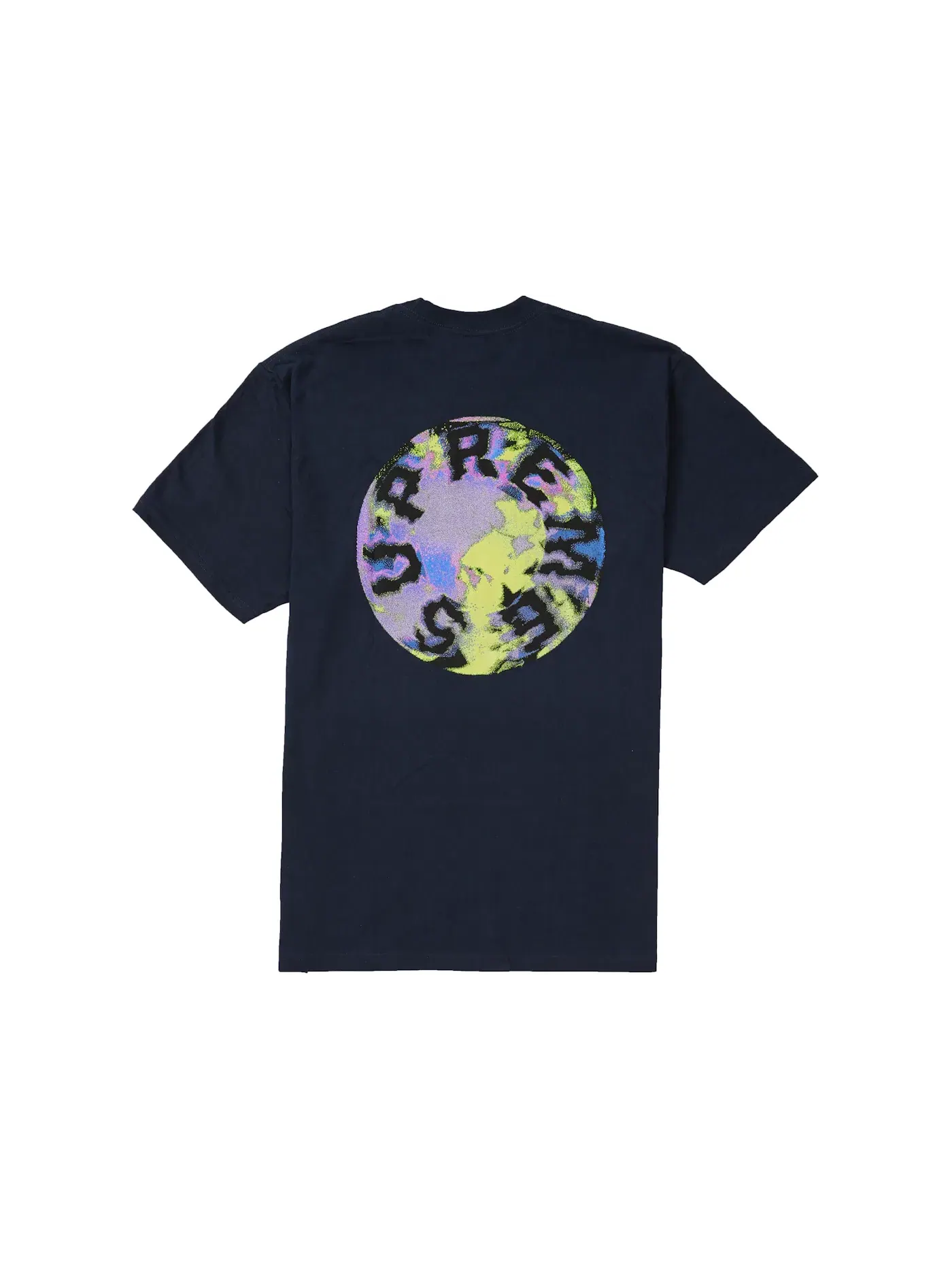 Мужская футболка с принтом Supreme Marble Tee Supreme — изображение 1 из 2, темно-синий