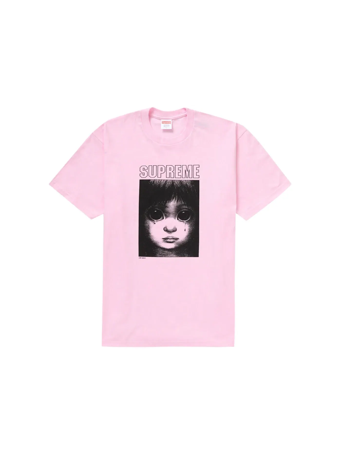 Мужская футболка с принтом Supreme Tee — изображение 1 из 1, розовый