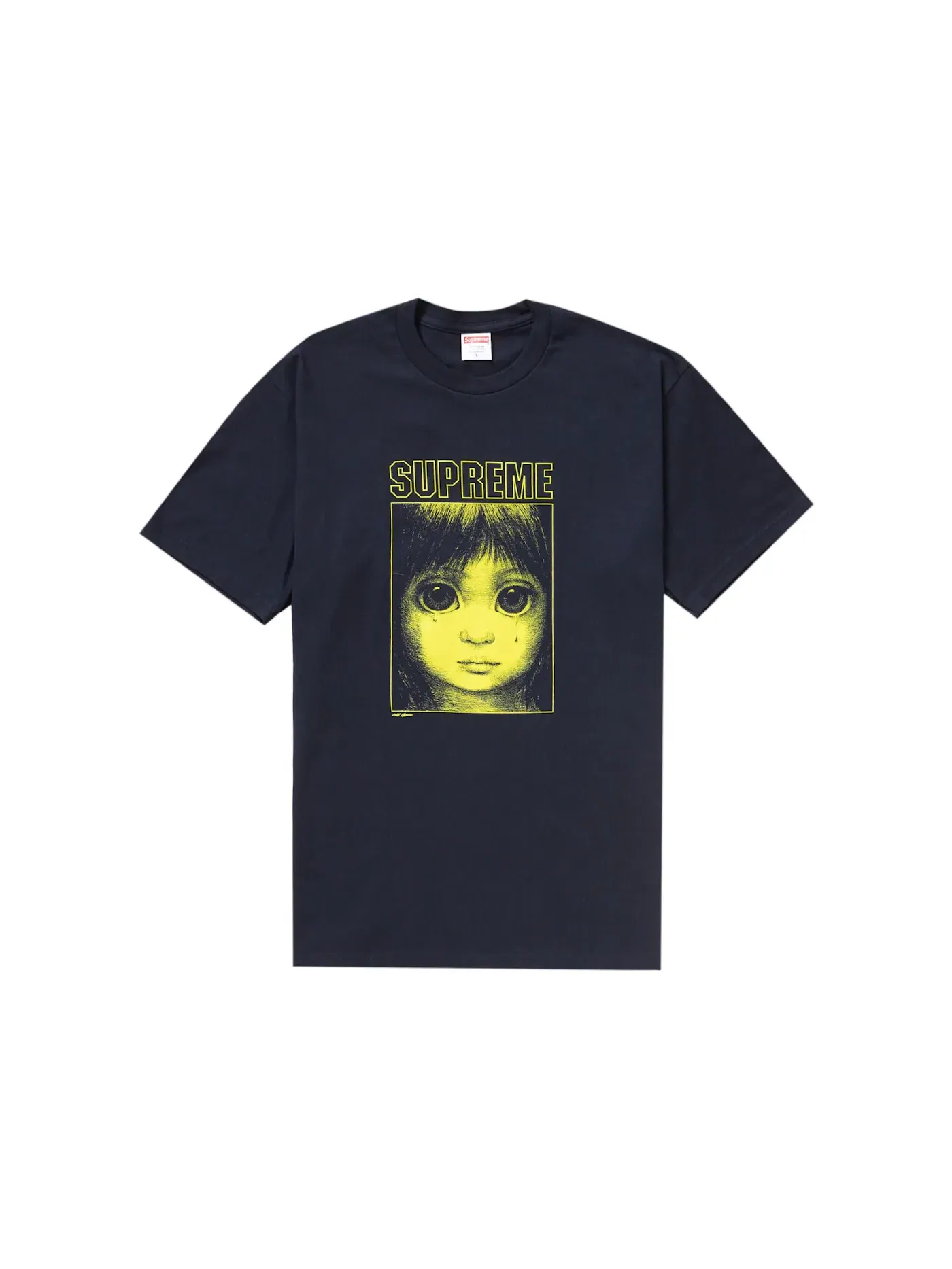 Мужская футболка с принтом Supreme Tee — изображение 1 из 1, темно-синий