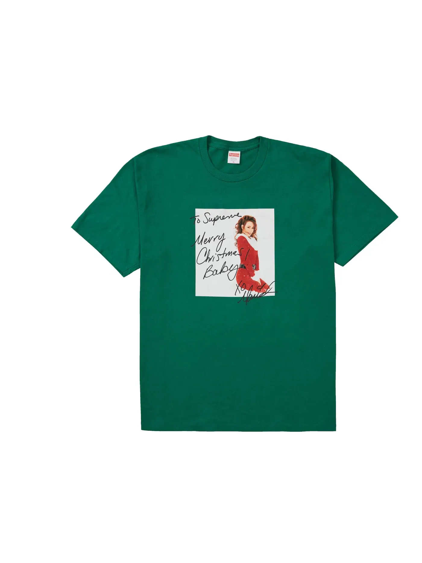 Мужская футболка с принтом Supreme Tee — изображение 1 из 1, зеленый