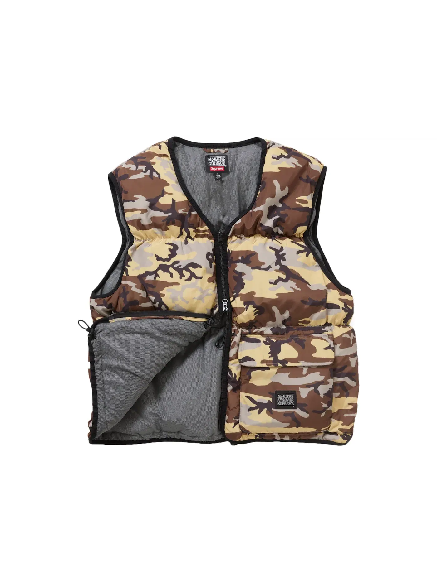 Мужской пуховый жилет Supreme Marithé + François Girbaud Down Puffer Vest — изображение 2 из 3, камуфляж