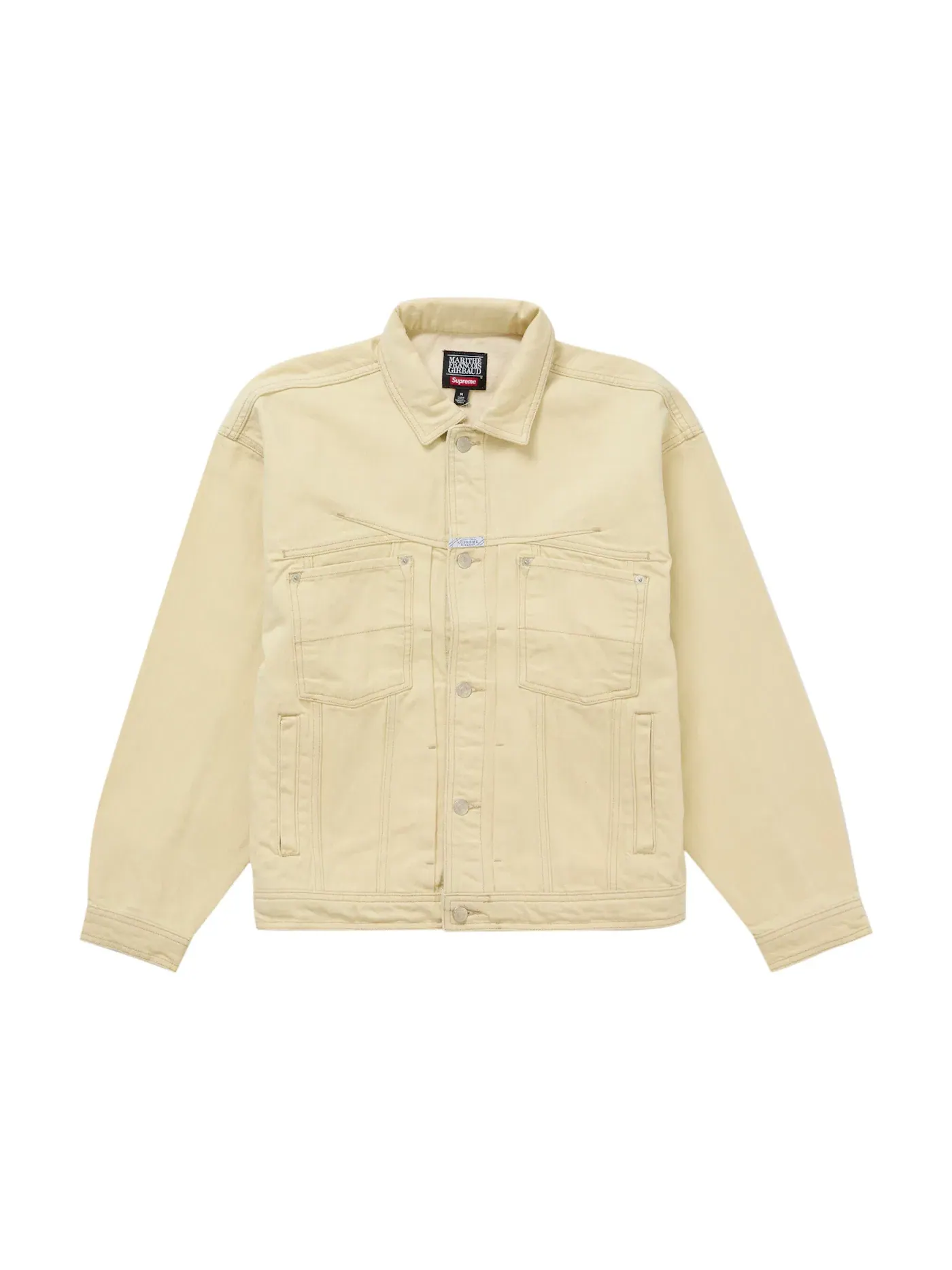 Мужская джинсовая куртка с боковыми швами Supreme Marithé + François Girbaud X-Seam Denim Trucker Jacket — изображение 1 из 3