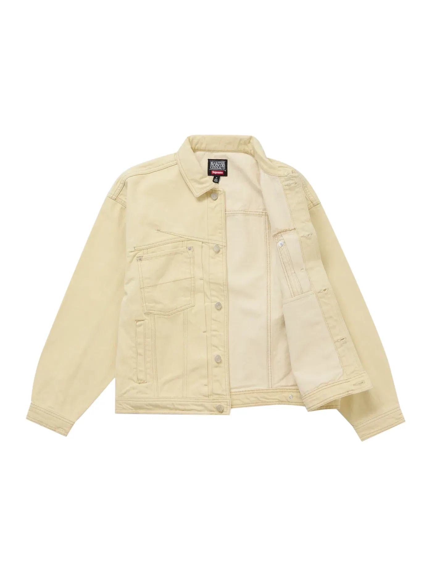 Мужская джинсовая куртка с боковыми швами Supreme Marithé + François Girbaud X-Seam Denim Trucker Jacket — изображение 2 из 3