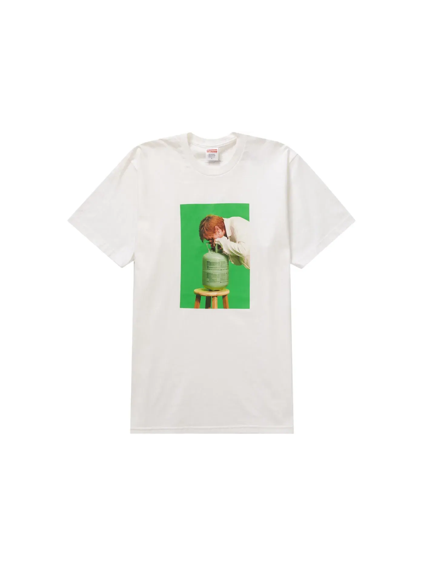 Мужская футболка с принтом Supreme Mark Leckey GreenScreen Tee — изображение 1 из 2, белый