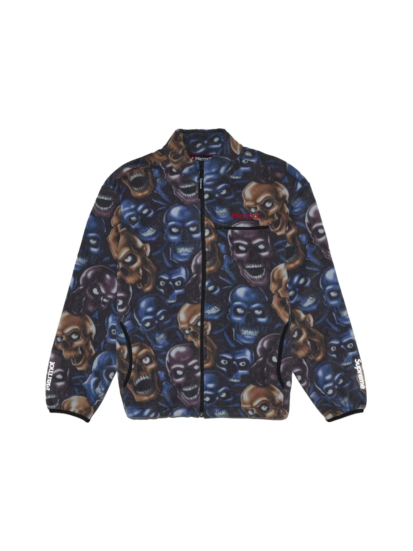 Мужская флисовая куртка с принтом Jacket Supreme — изображение 2 из 3, мульти