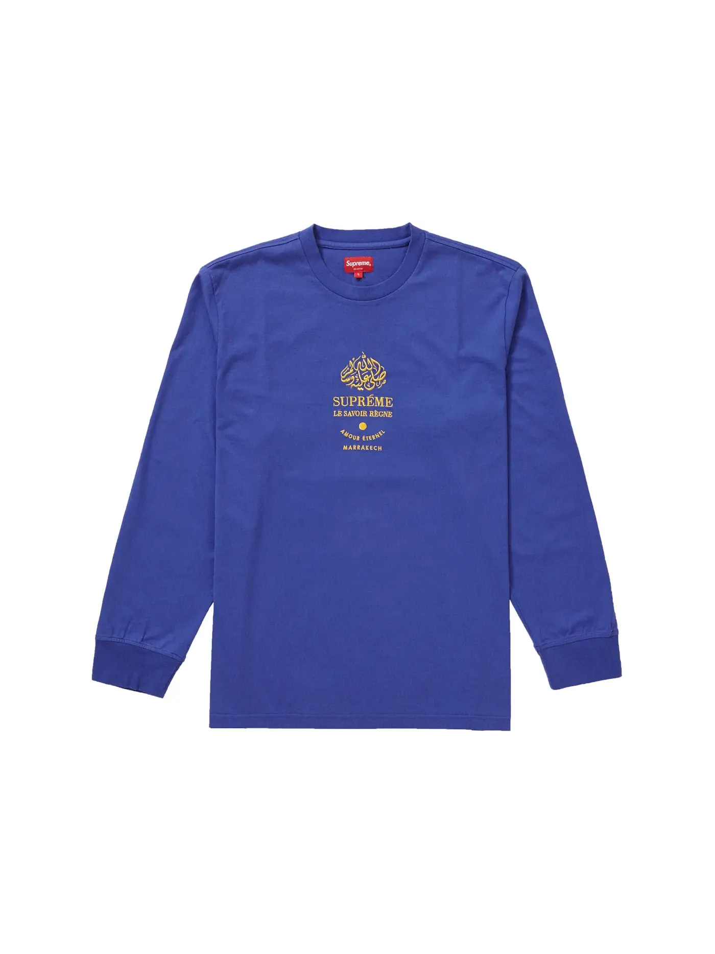 Мужская футболка с длинным рукавом Supreme Marrakech L/S, Dark Royal — изображение 1 из 1