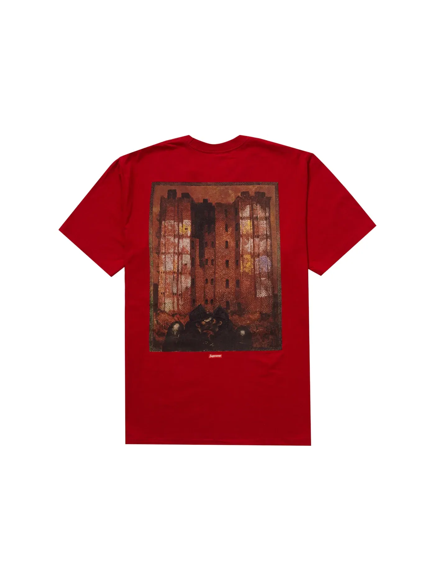 Мужская футболка с принтом Big Heat Supreme — изображение 2 из 2, красный