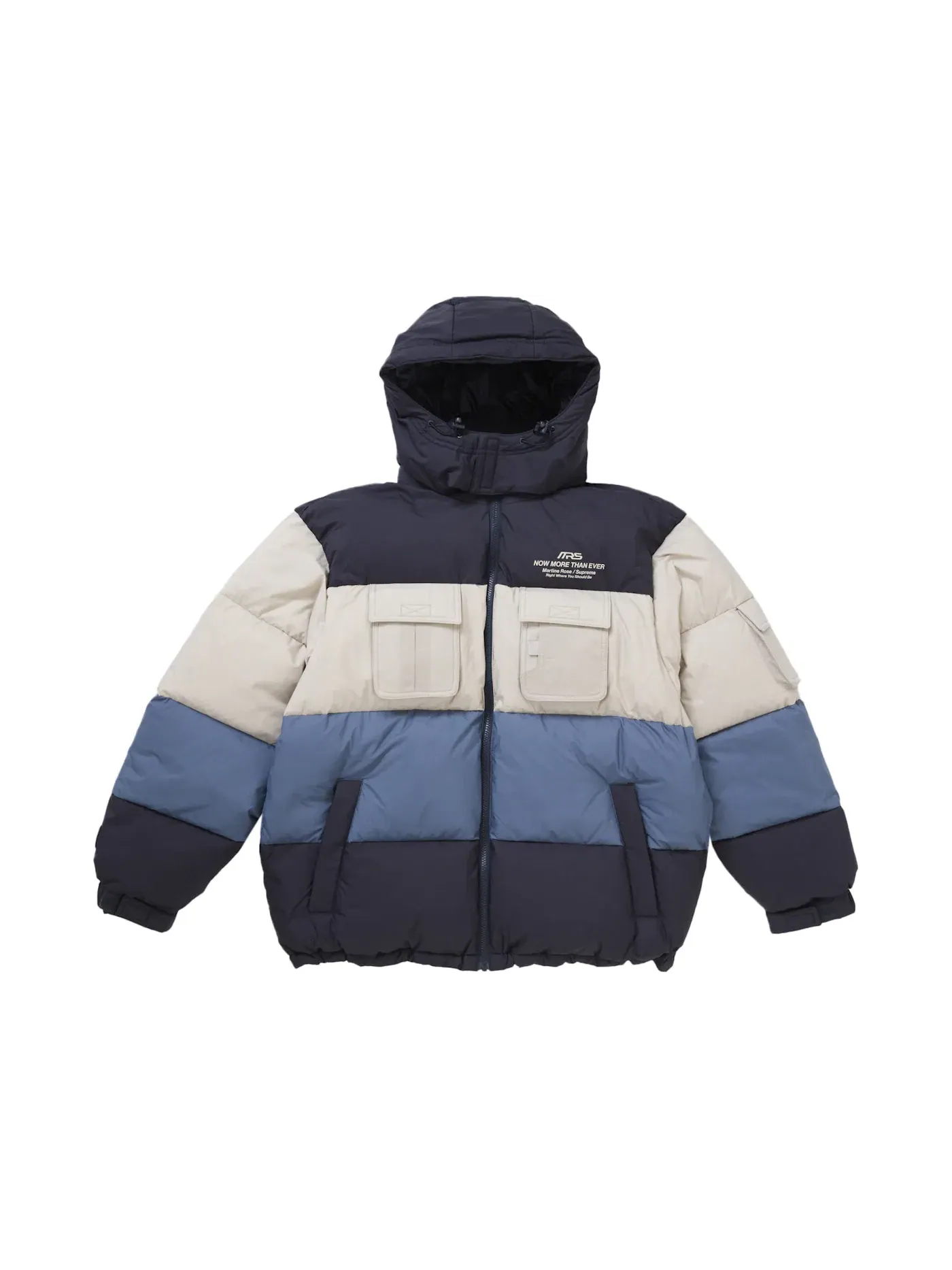 Мужская пуховая куртка с принтом Supreme Martine Rose Down Puffer Jacket — изображение 1 из 5, мульти