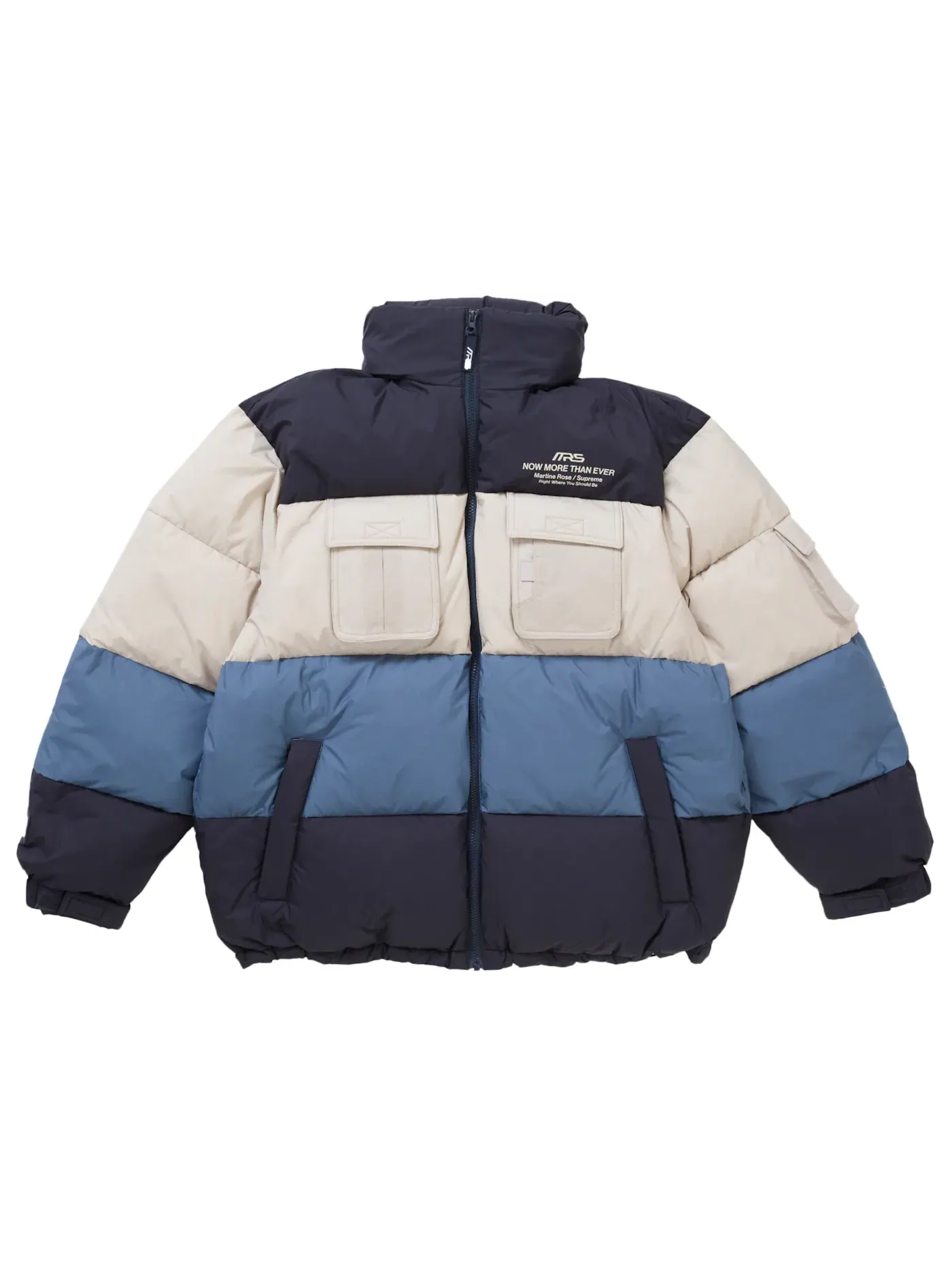 Мужская пуховая куртка с принтом Supreme Martine Rose Down Puffer Jacket — изображение 4 из 5, мульти