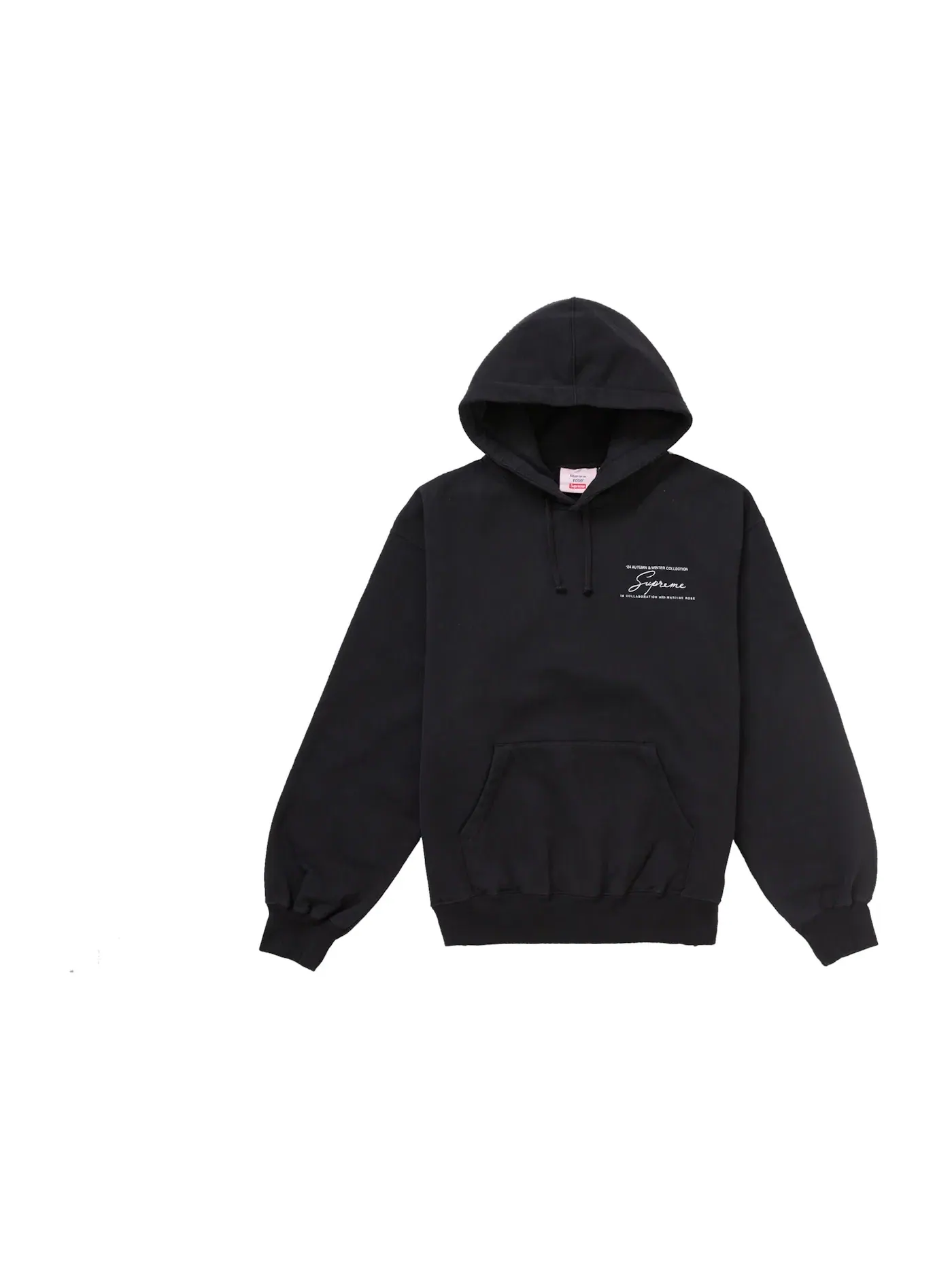 Мужская худи с капюшоном Supreme Martine Rose Hooded Sweatshirt — изображение 2 из 2, черный