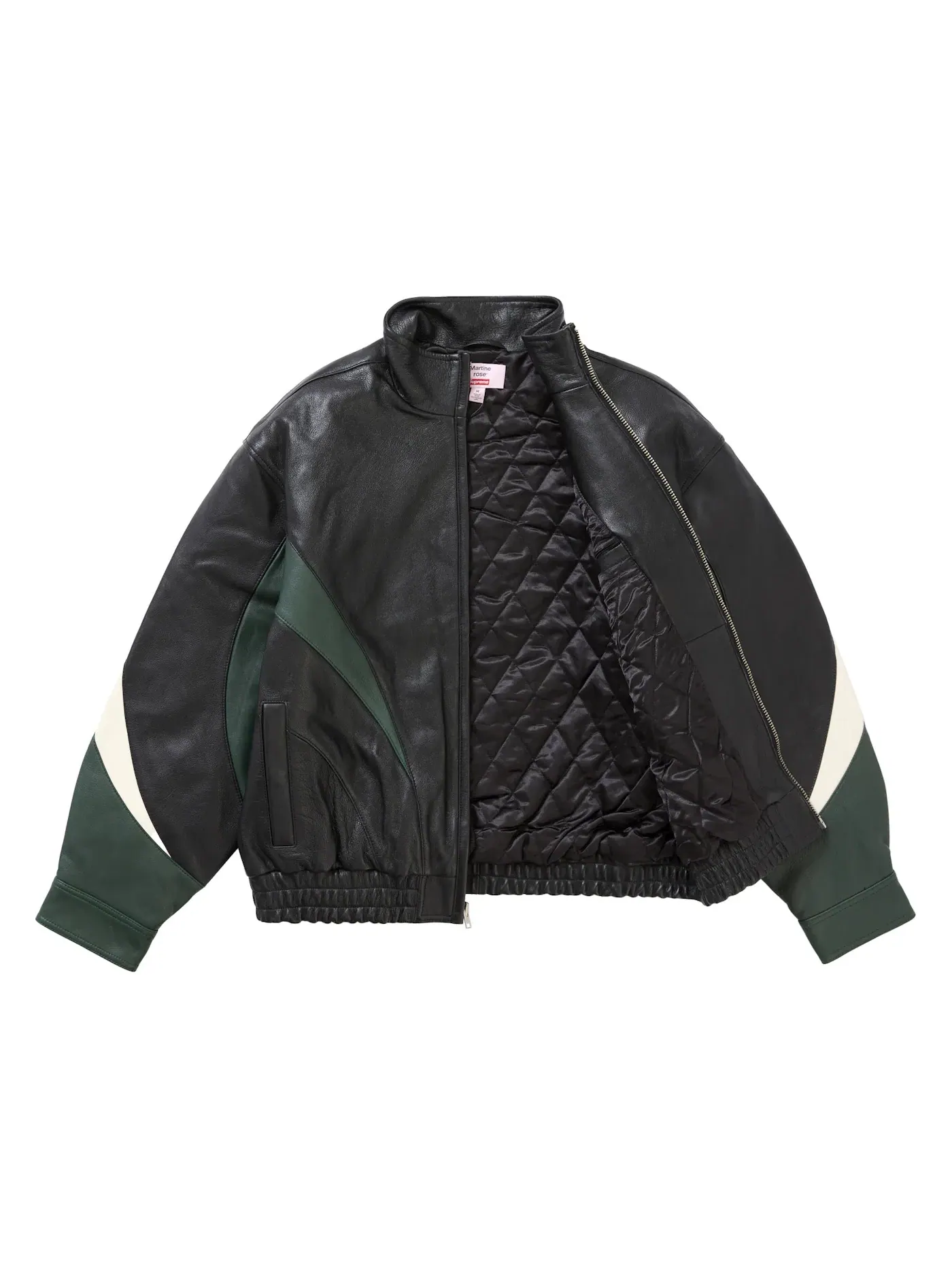 Мужская кожаная куртка от Supreme x Martine Rose — изображение 2 из 3, черный
