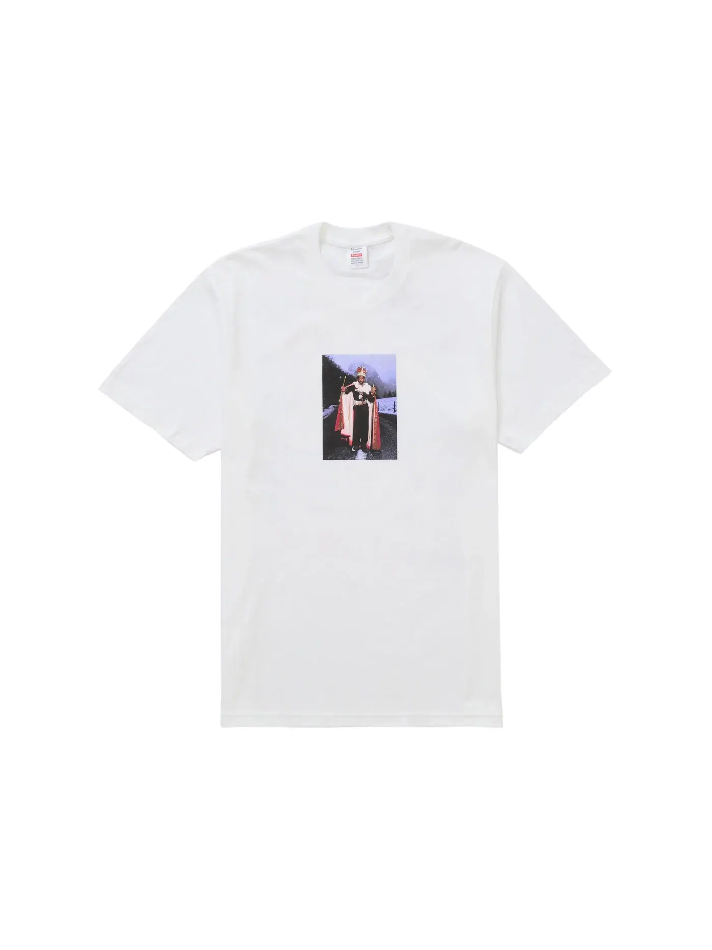 Мужская футболка с принтом Supreme Martine Rose Lee Scratch Perry Tee — изображение 1 из 2, белый
