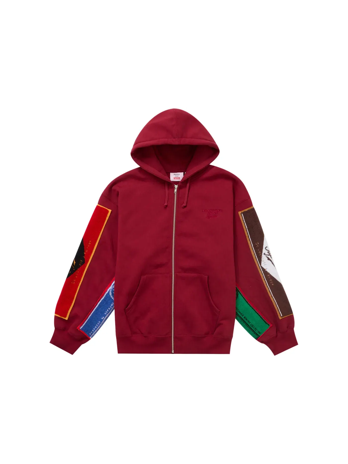 Мужской худи с полным замком и капюшоном с принтом Supreme Martine Rose Towel Zip Up Hooded Sweatshirt — изображение 2 из 2