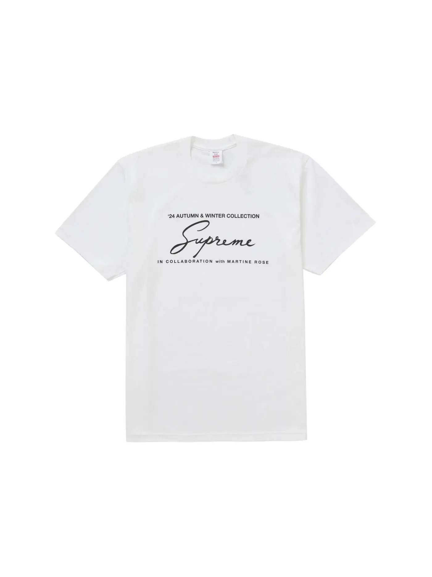 Мужская футболка с принтом Supreme Martine Rose Tee — изображение 1 из 1, белый
