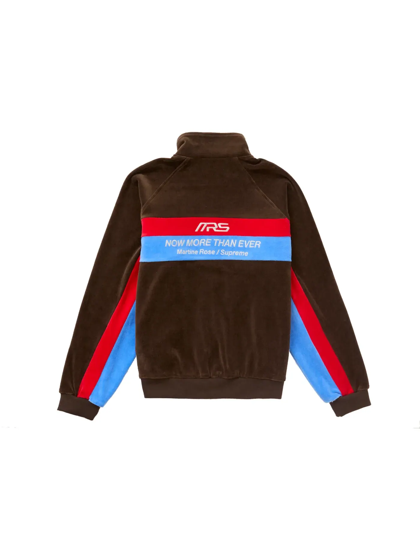 Мужская куртка из велюра Supreme Martine Rose Velour Track Jacket — изображение 1 из 2, коричневый