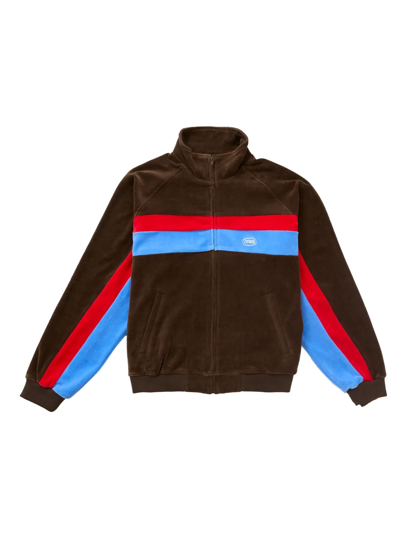Мужская куртка из велюра Supreme Martine Rose Velour Track Jacket — изображение 2 из 2, коричневый