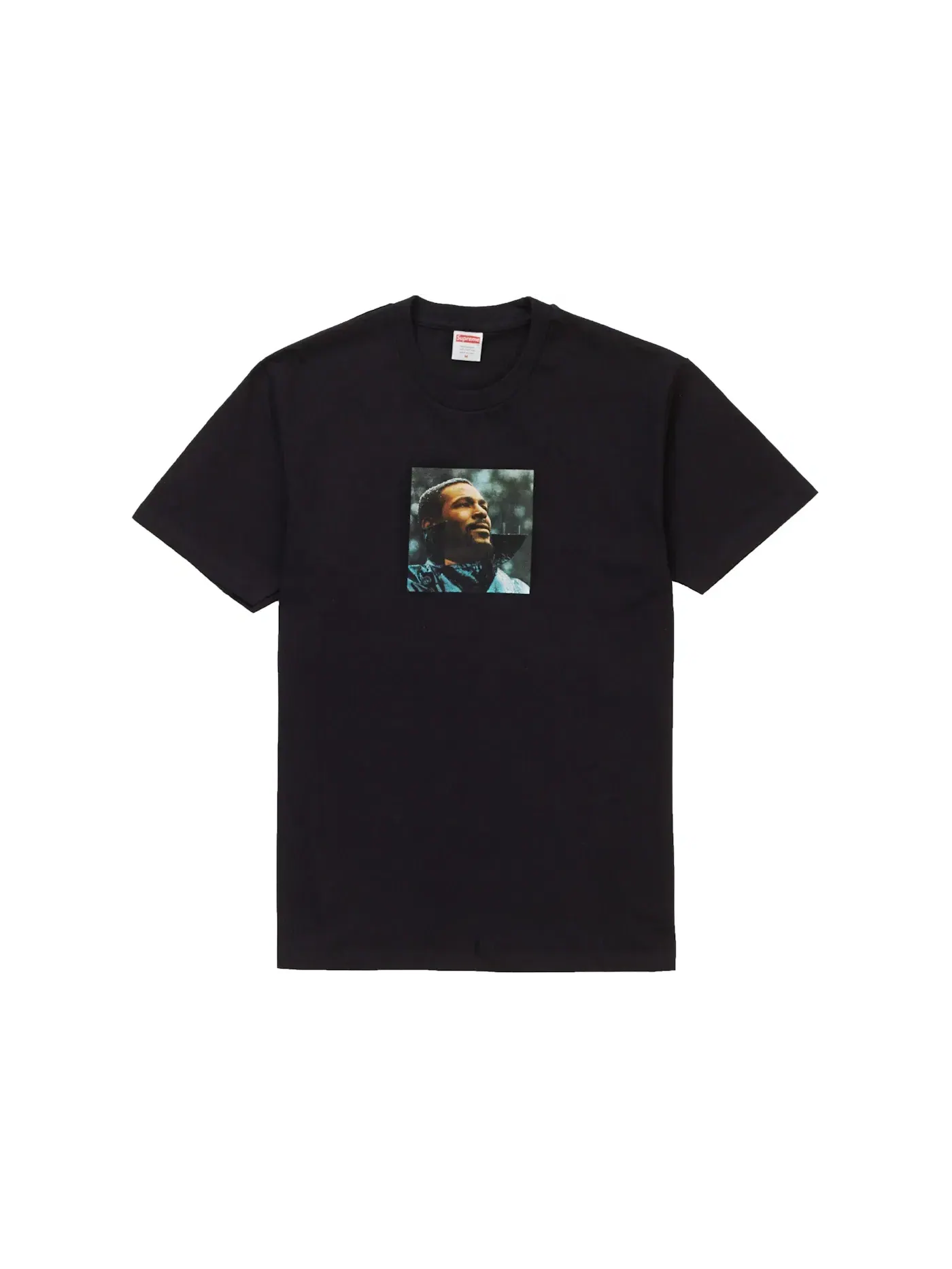 Мужская футболка с принтом Marvin Gaye Tee Supreme — изображение 1 из 1, черный