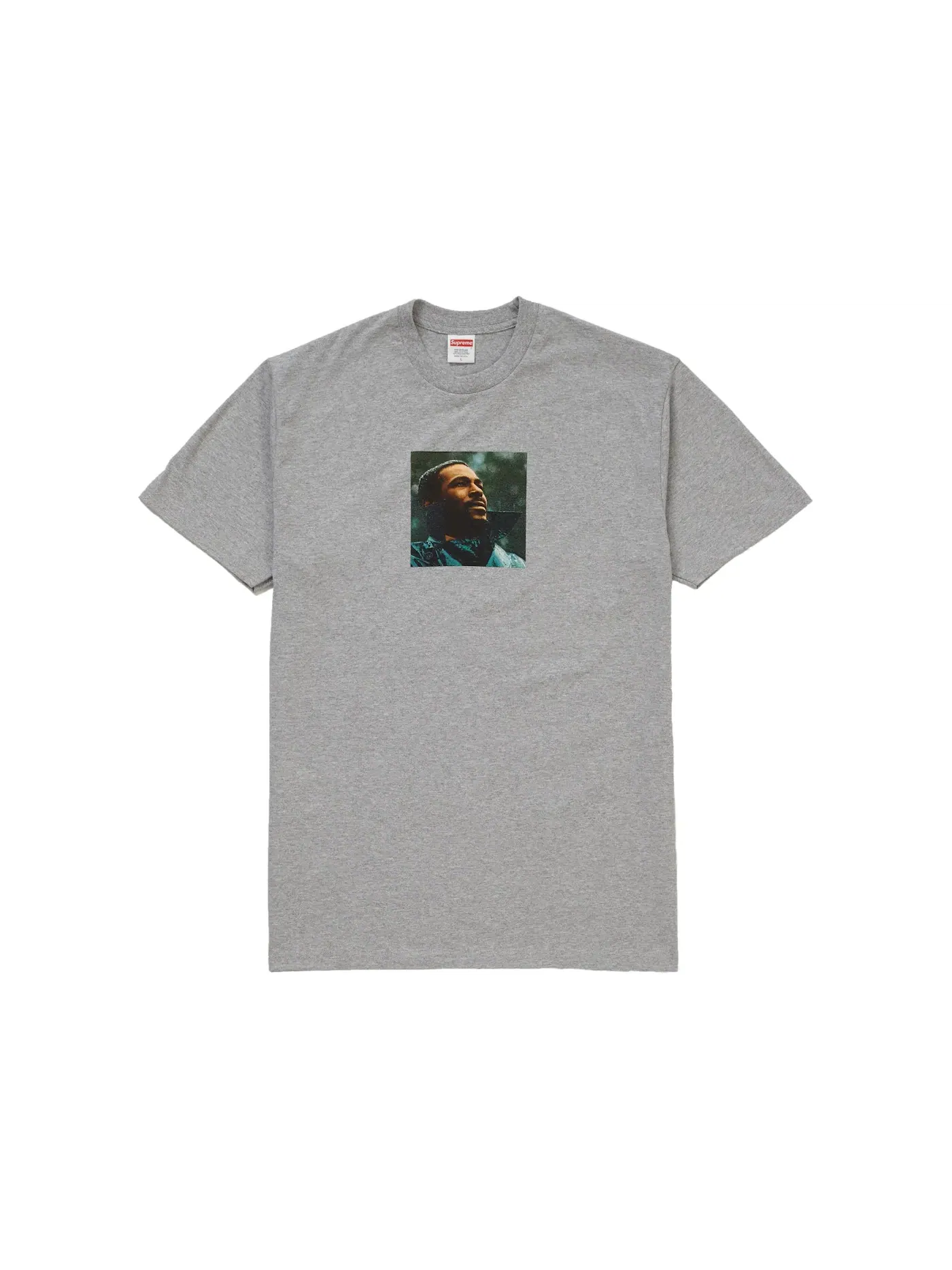Мужская футболка с принтом Marvin Gaye Tee Supreme — изображение 1 из 1, серый