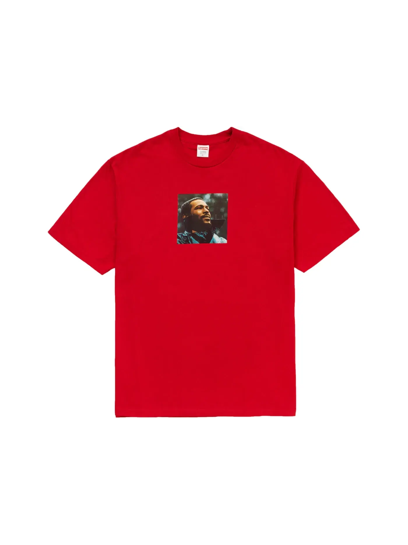Мужская футболка с принтом Marvin Gaye Tee Supreme — изображение 1 из 1, красный