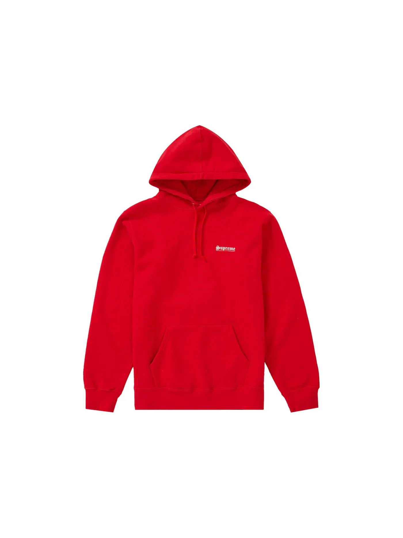 Мужская худи с капюшоном Supreme Hooded Sweatshirt — изображение 1 из 2, красный