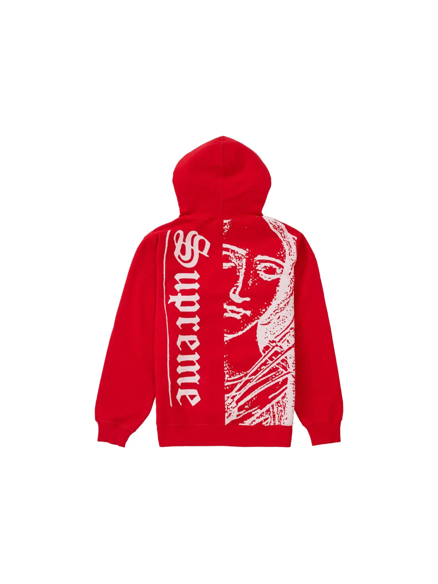 Мужская худи с капюшоном Supreme Hooded Sweatshirt — изображение 2 из 2, красный