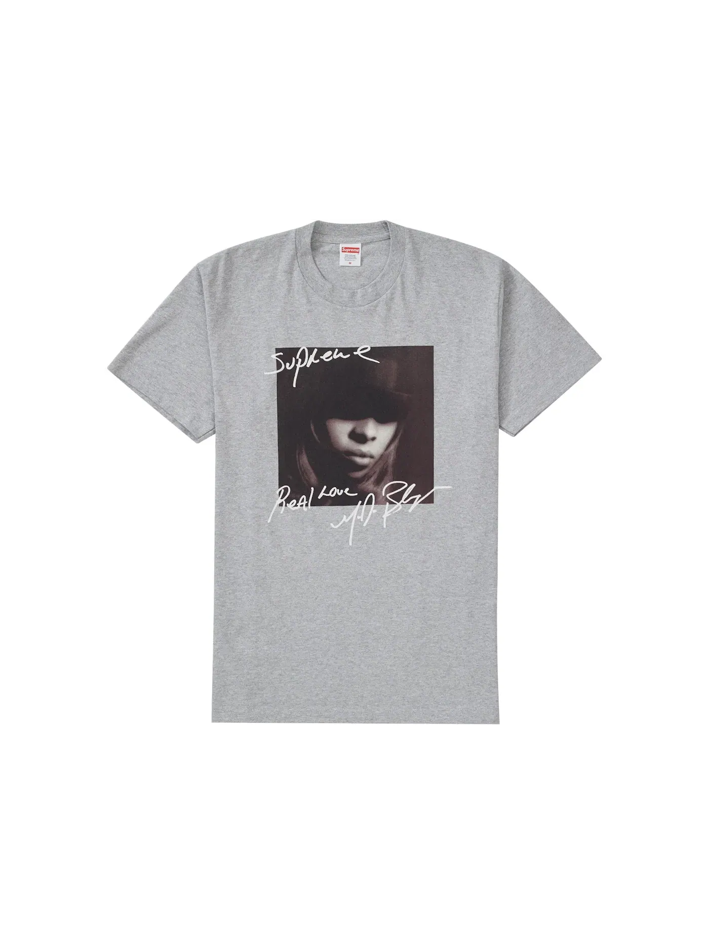 Мужская футболка с принтом Supreme Tee — изображение 1 из 1, серый
