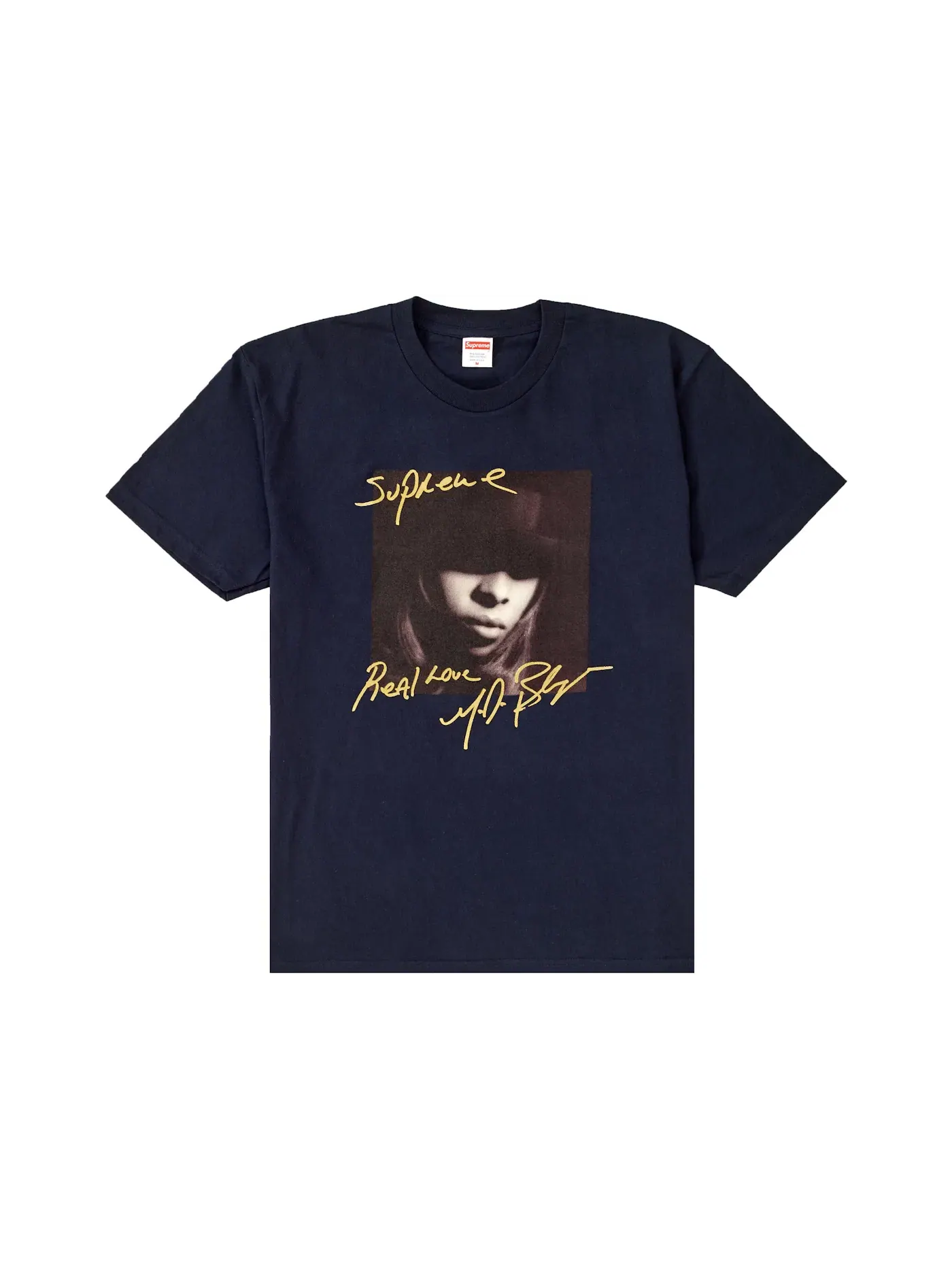Мужская футболка с принтом Supreme Tee — изображение 1 из 1, темно-синий