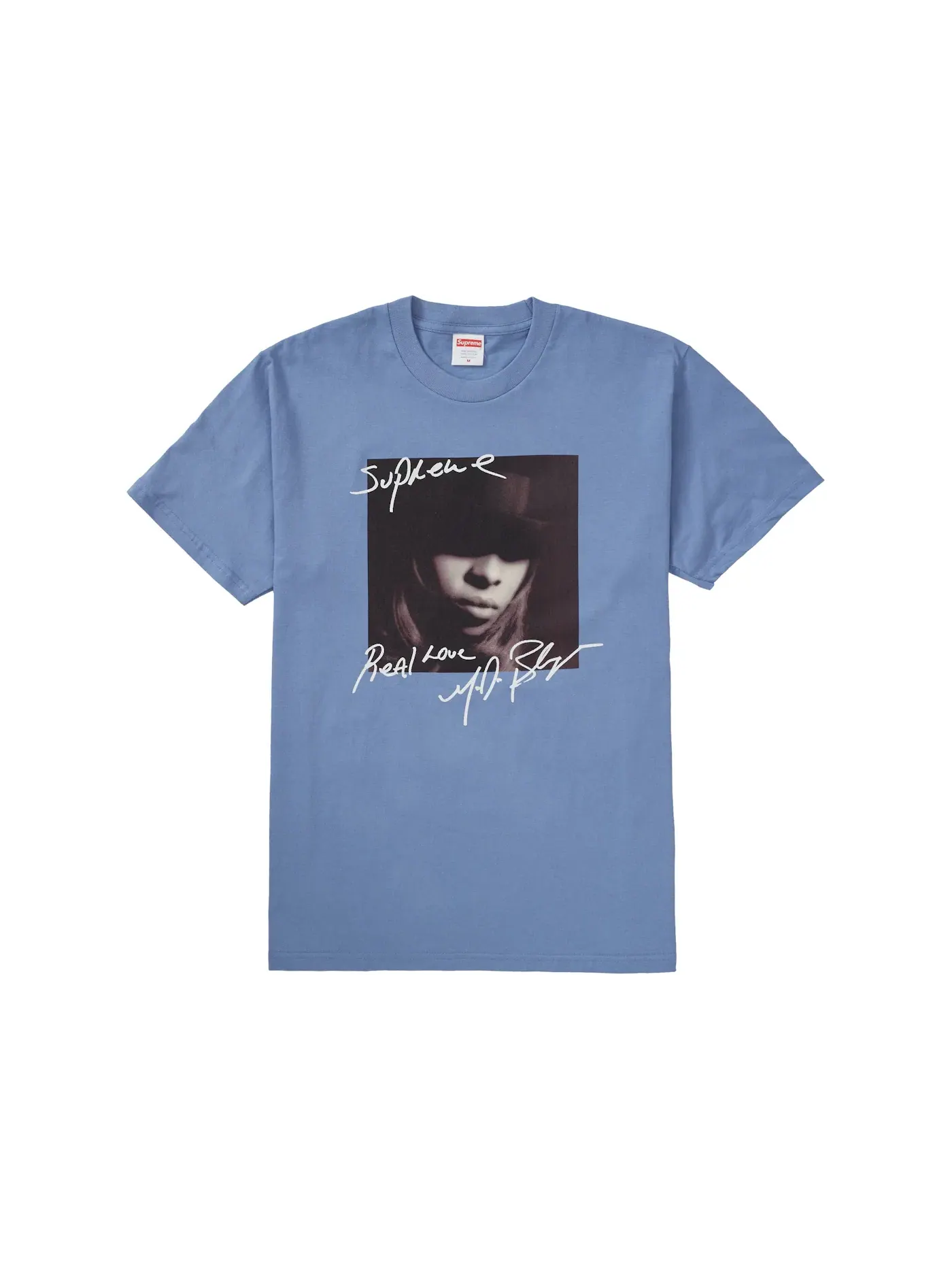 Мужская футболка с принтом Supreme Mary J. Blige Tee — изображение 1 из 1, серый