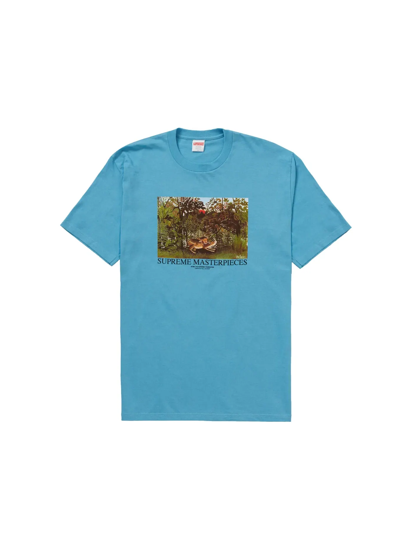 Мужская футболка с принтом Supreme Masterpieces Tee — изображение 1 из 1, слат
