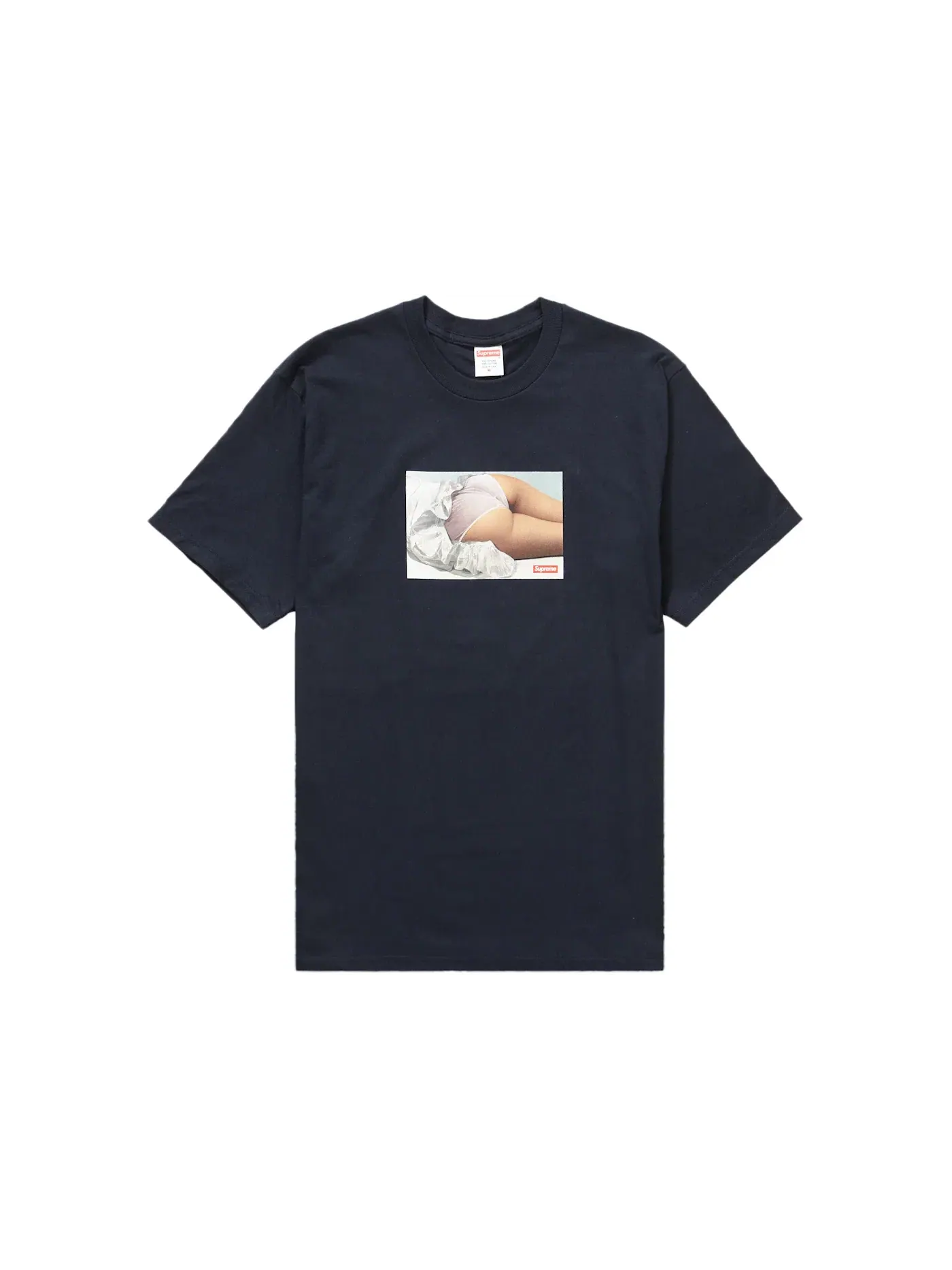 Мужская футболка с принтом Supreme Tee — изображение 1 из 1, темно-синий