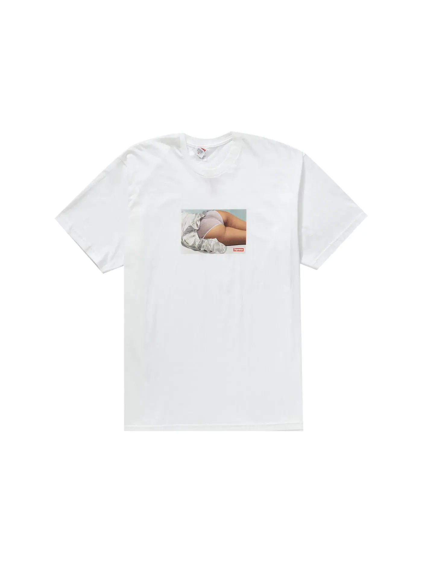 Мужская футболка с принтом Supreme Tee — изображение 1 из 1, белый