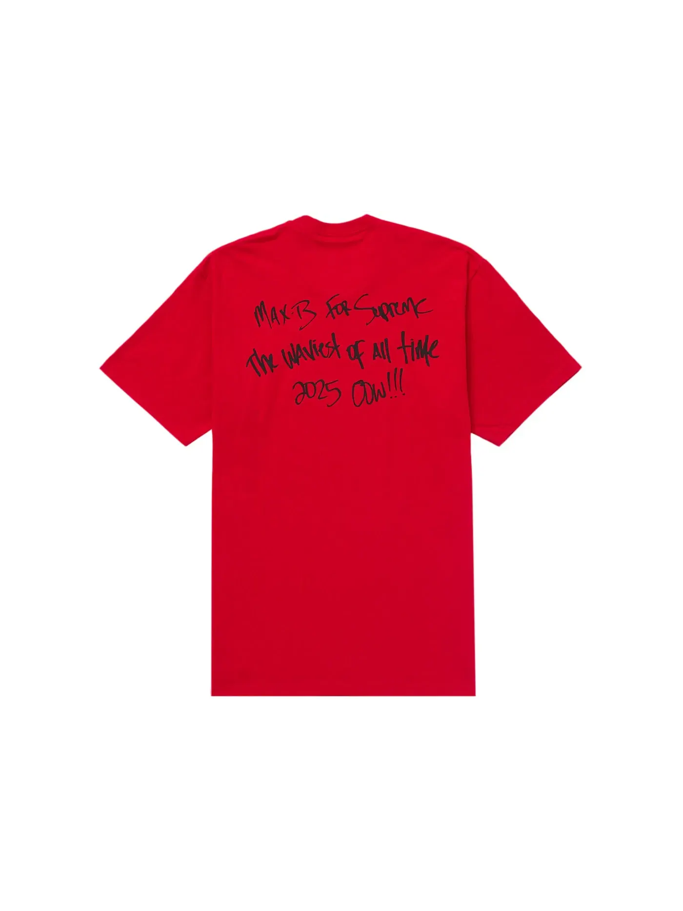 Мужская футболка с принтом Supreme Tee — изображение 2 из 2, красный