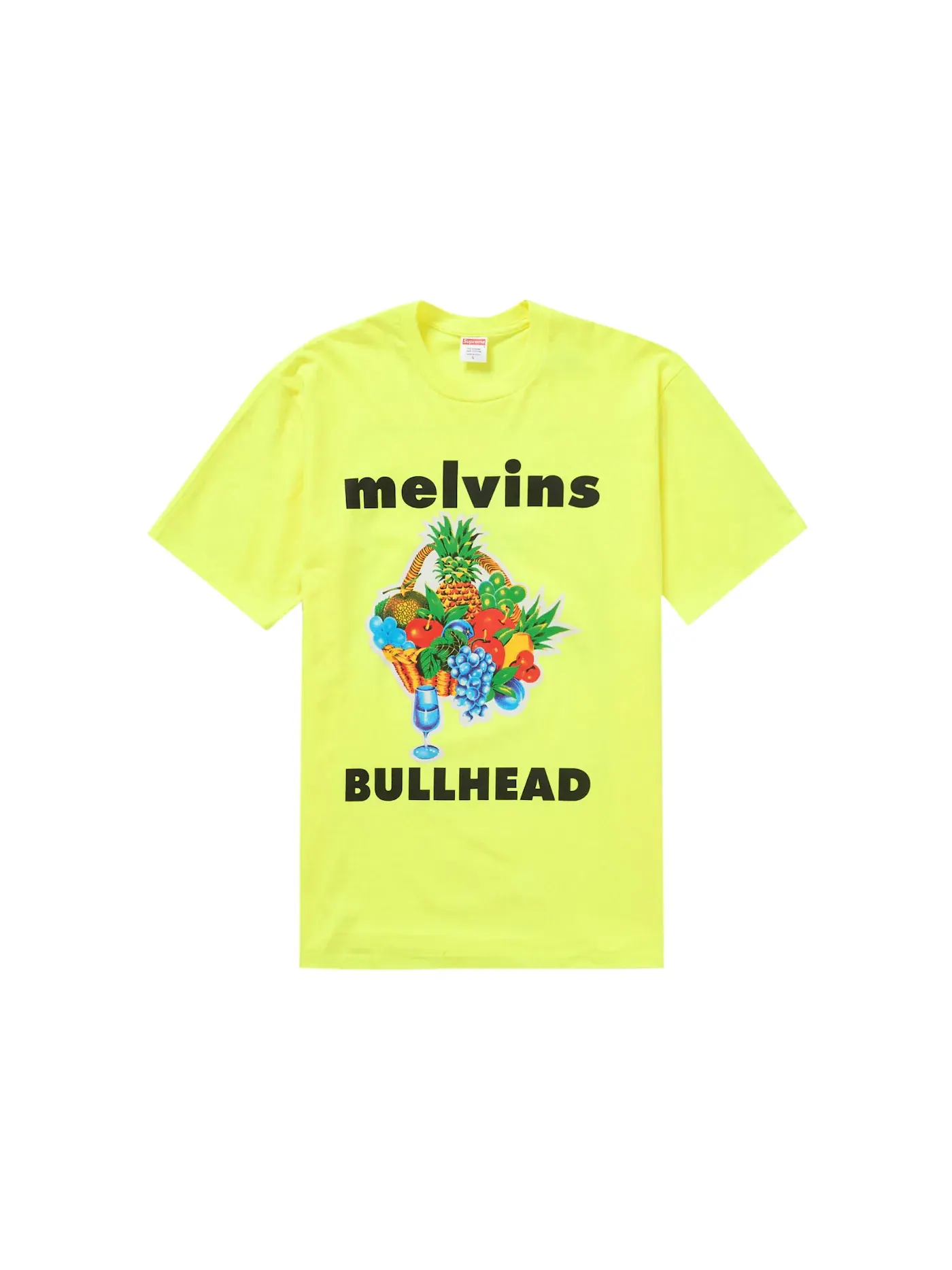 Мужская футболка с принтом Supreme Melvins Bullhead Tee — изображение 1 из 2, желтый