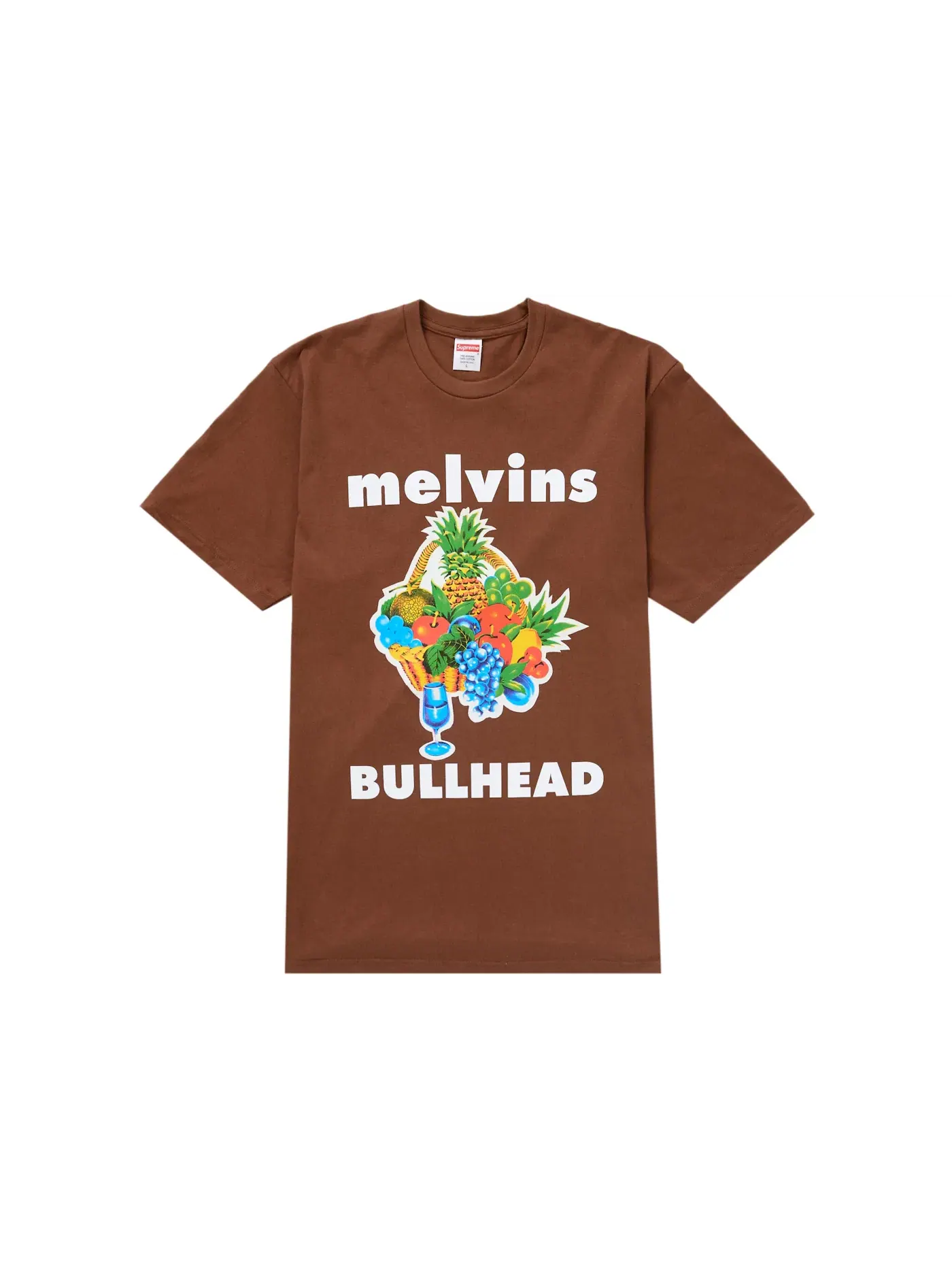 Мужская футболка с принтом Melvins Bullhead Supreme — изображение 1 из 2, коричневый