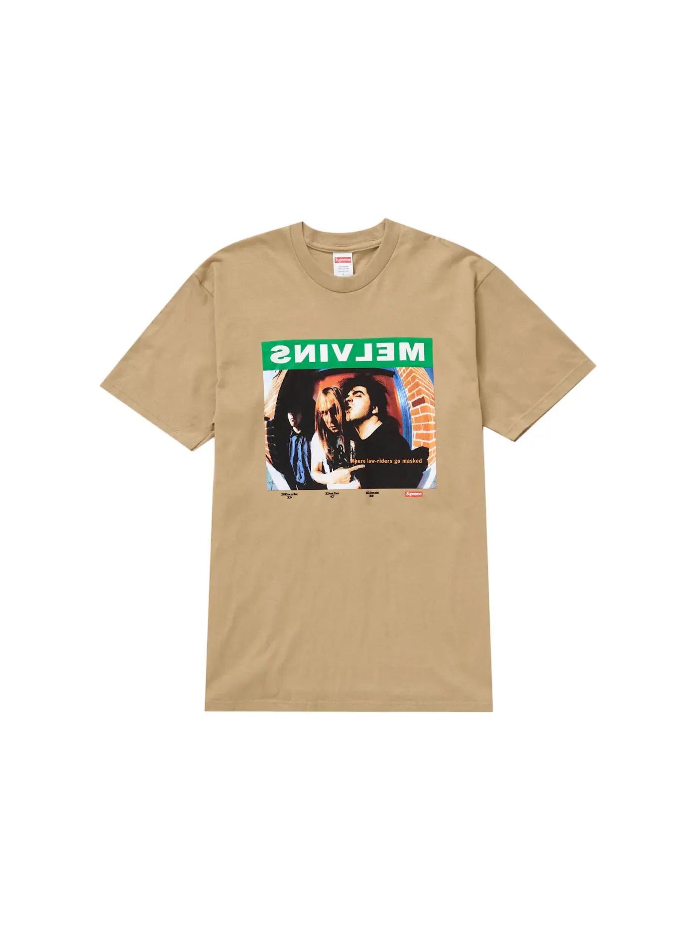 Мужская футболка с принтом Supreme Melvins Prick Tee — изображение 1 из 2, хаки