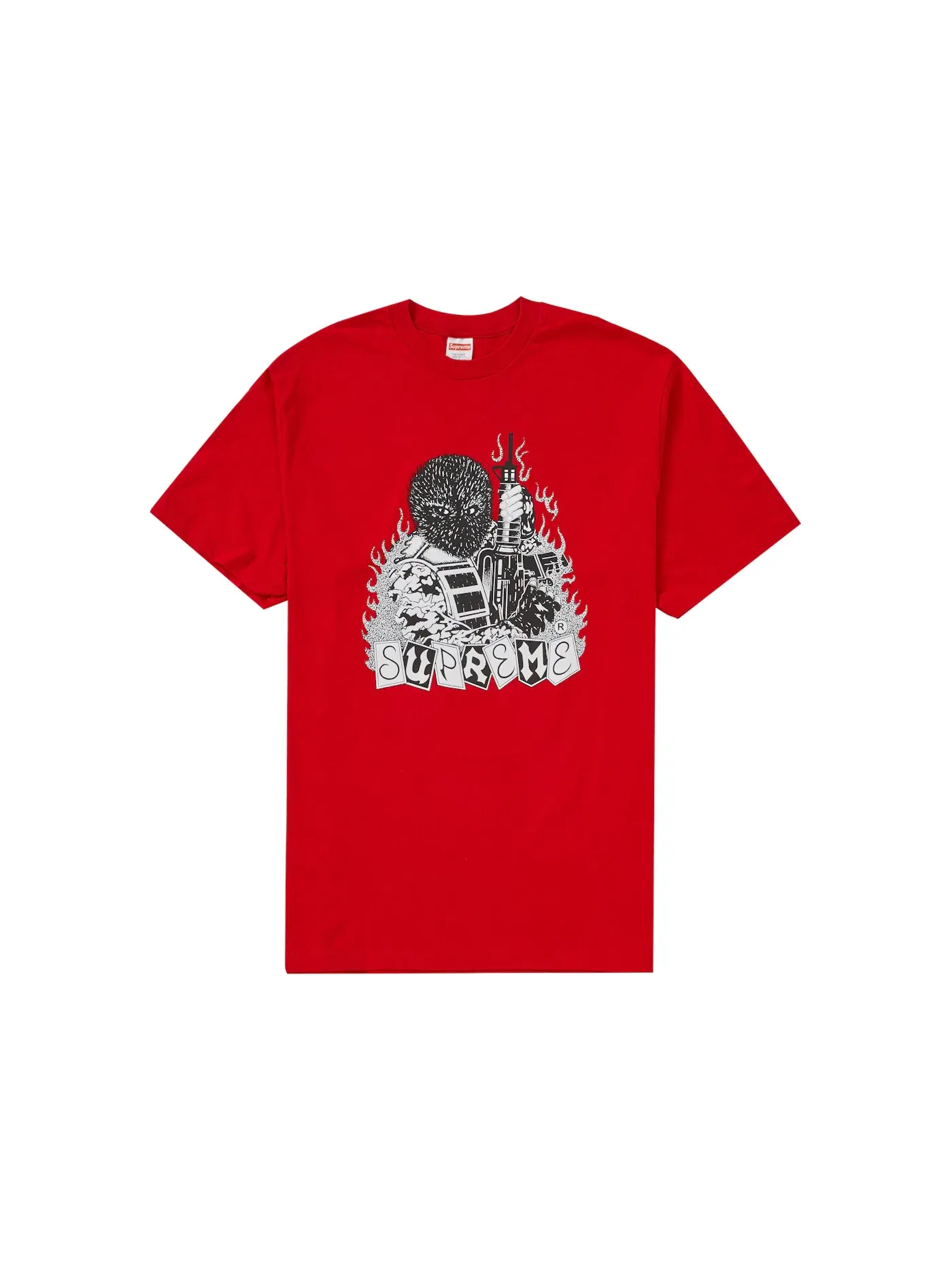 Мужская футболка с принтом Supreme Mercenary Tee Supreme — изображение 1 из 1, красный