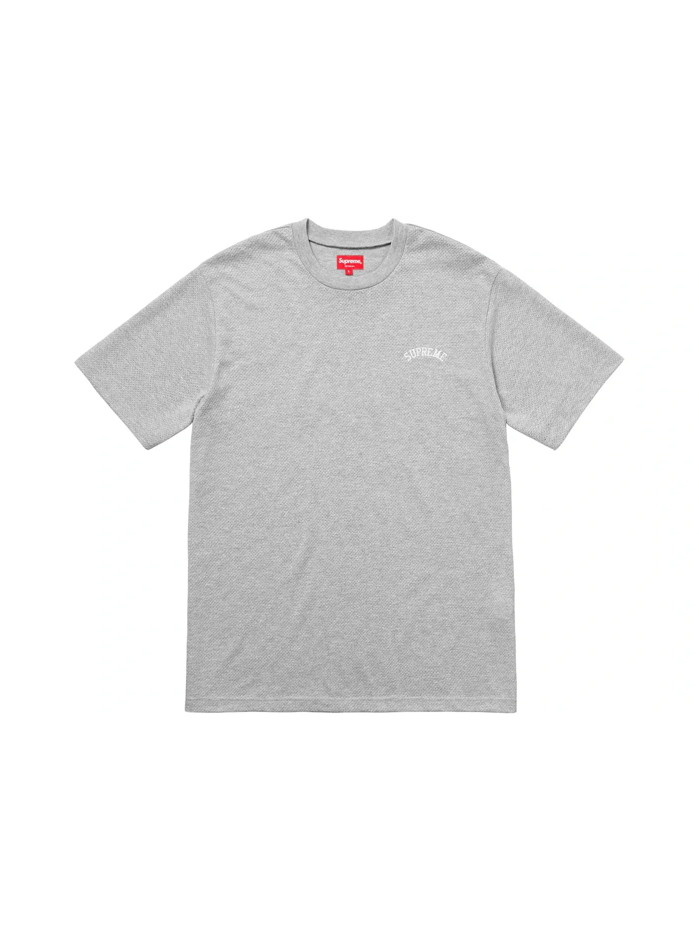 Мужская футболка с принтом Supreme Mesh Arc Logo Tee — изображение 1 из 1, серый