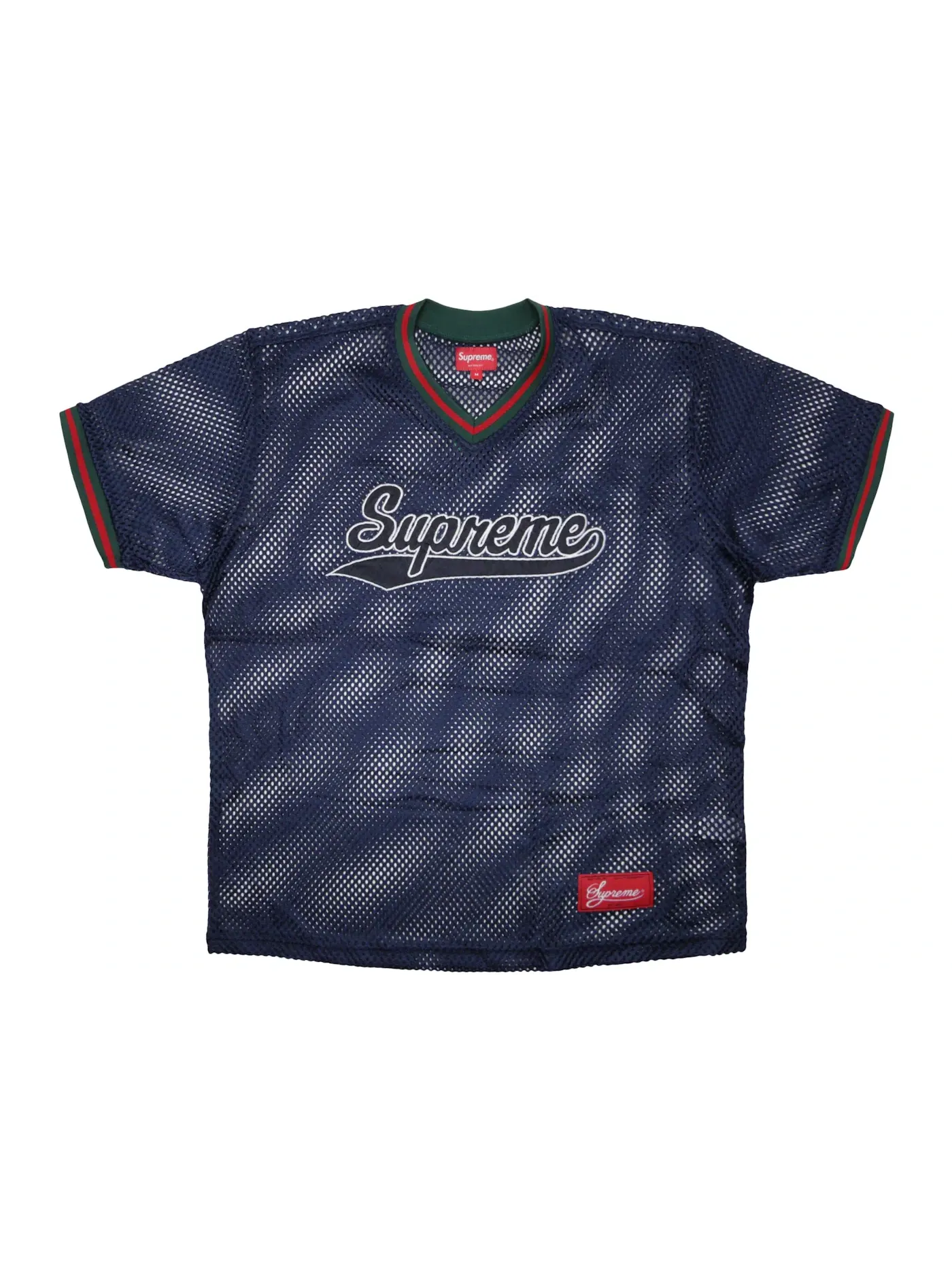 Мужская джерси Supreme Mesh Baseball Top — изображение 1 из 1, темно-синий