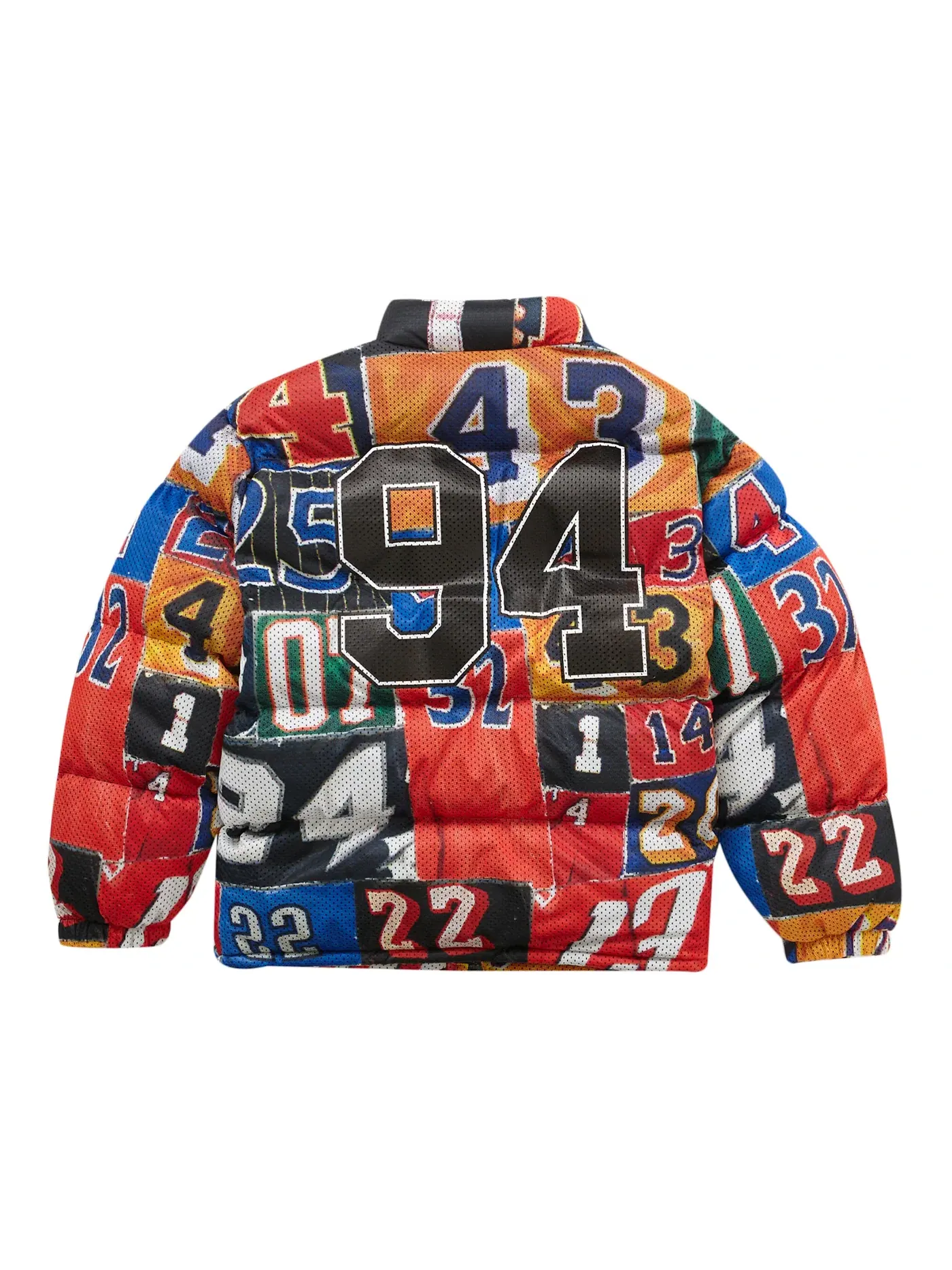 Мужская куртка-пуховик из сетчатого нейлона Supreme Mesh Jersey Puffer Jacket — изображение 3 из 3, мульти
