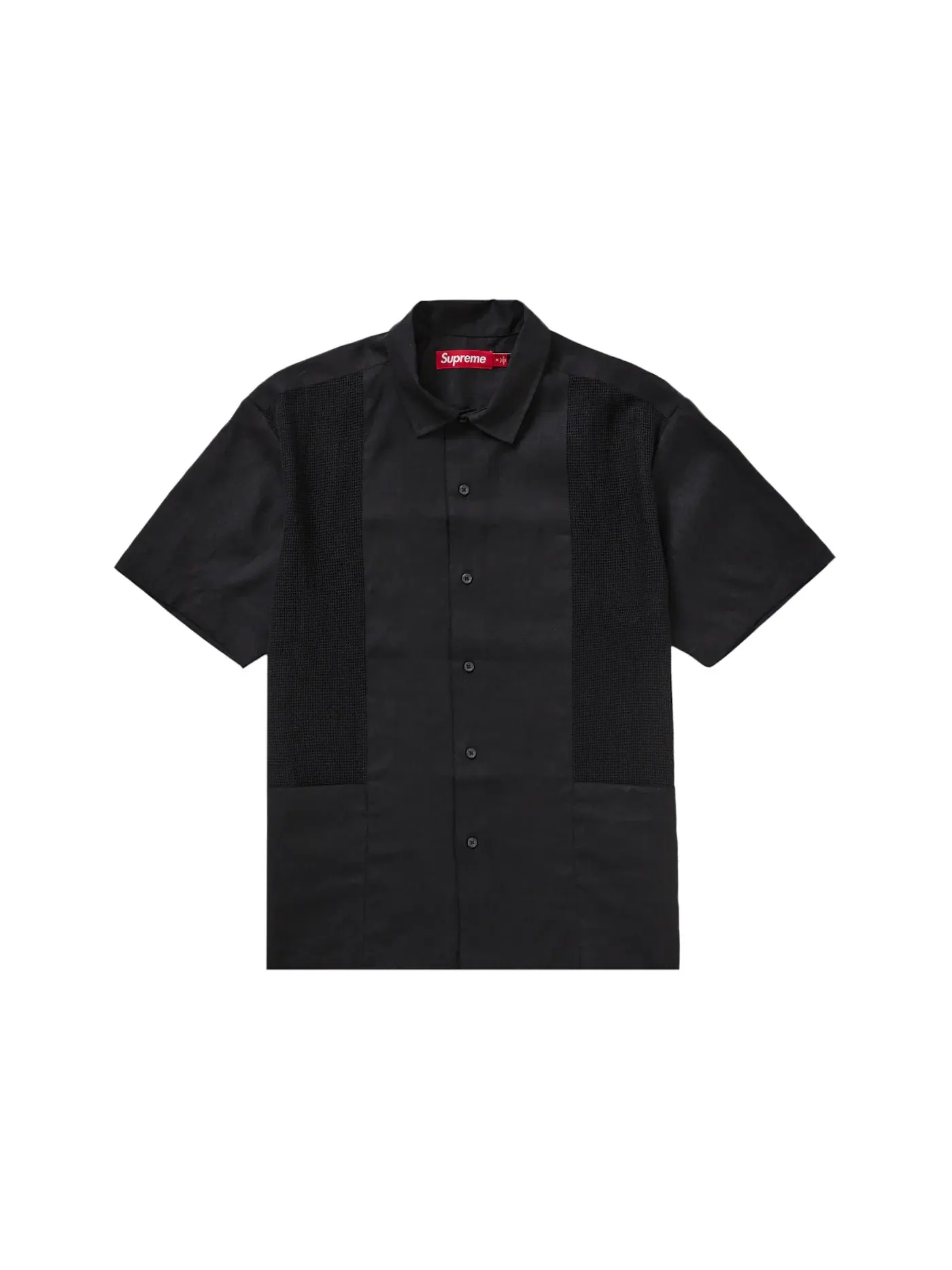 Мужская рубашка с сетчатой вставкой Supreme Shirt — изображение 1 из 1, черный
