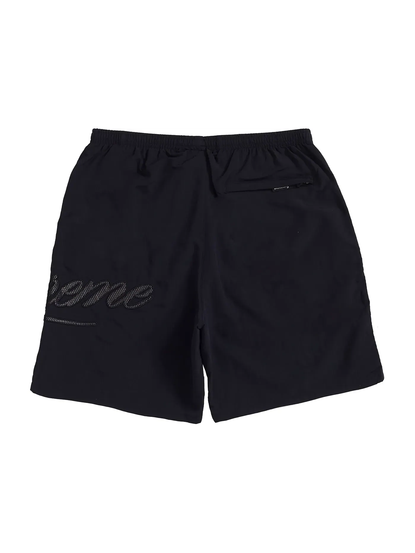 Мужские шорты с принтом Supreme Mesh Script Short Supreme — изображение 2 из 2, черный