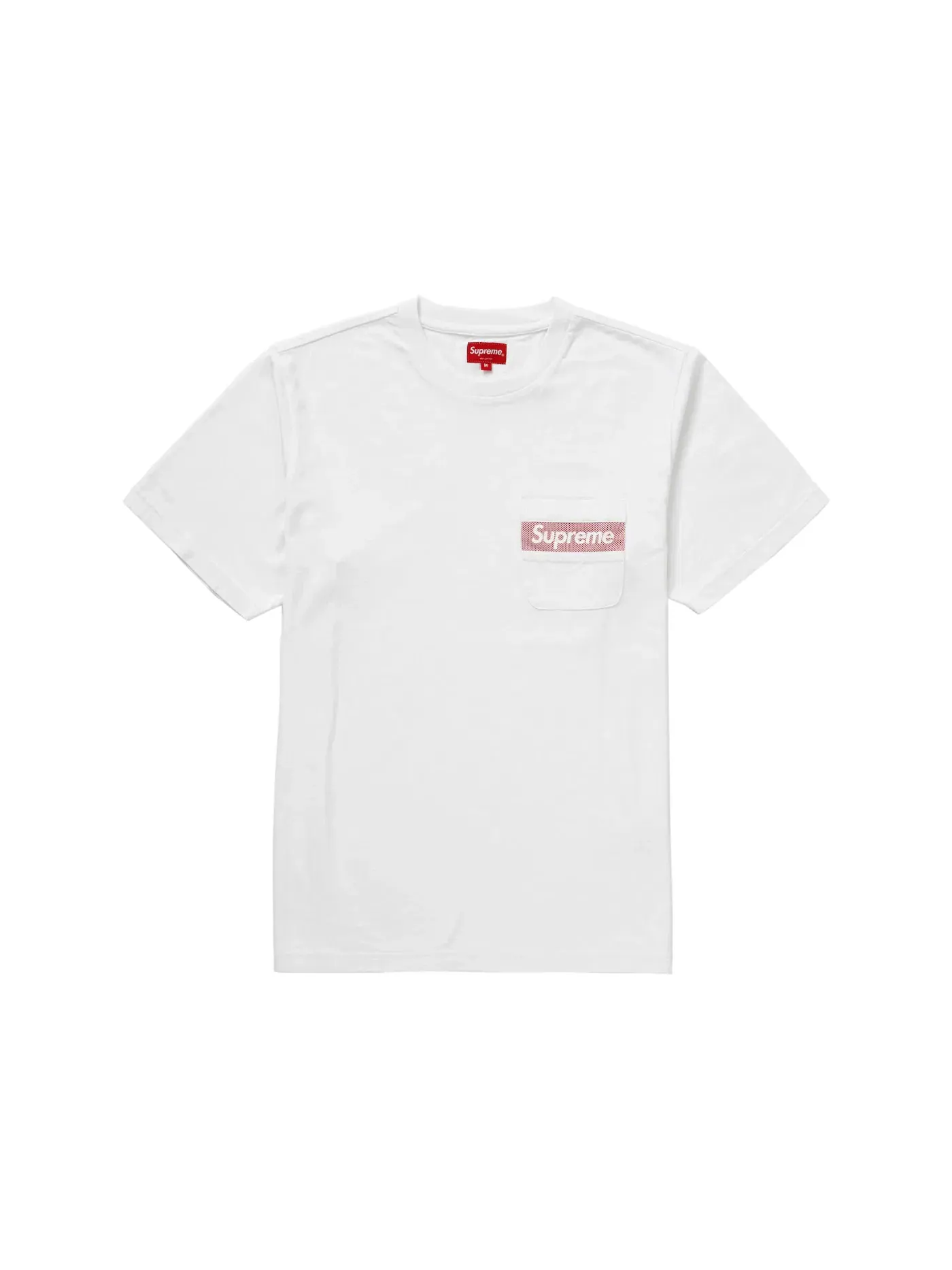 Мужская футболка с сетчатым принтом с карманом Supreme Tee — изображение 1 из 1, белый
